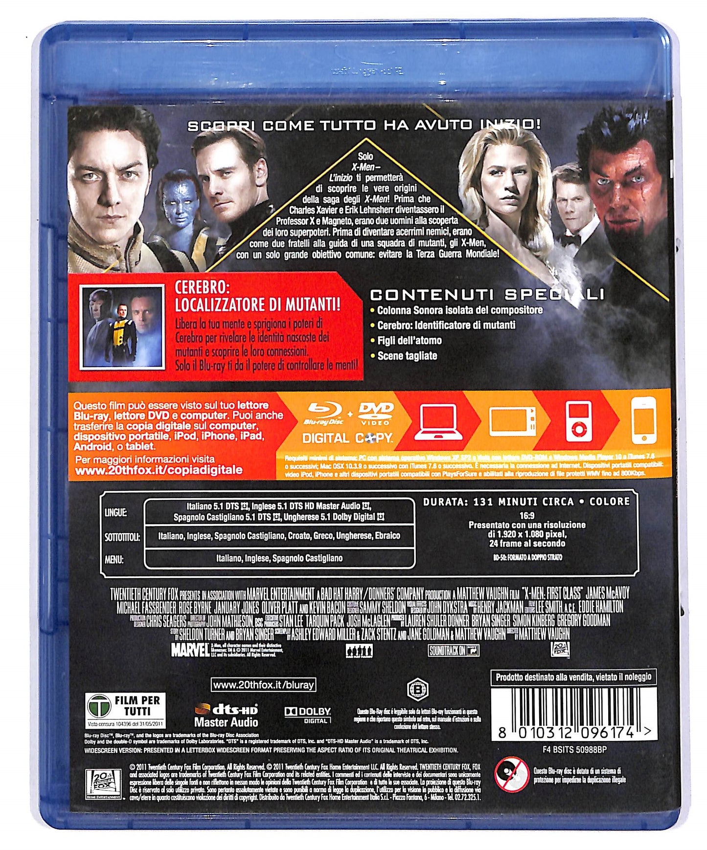 EBOND X-Men - L'inizio BLURAY D614401