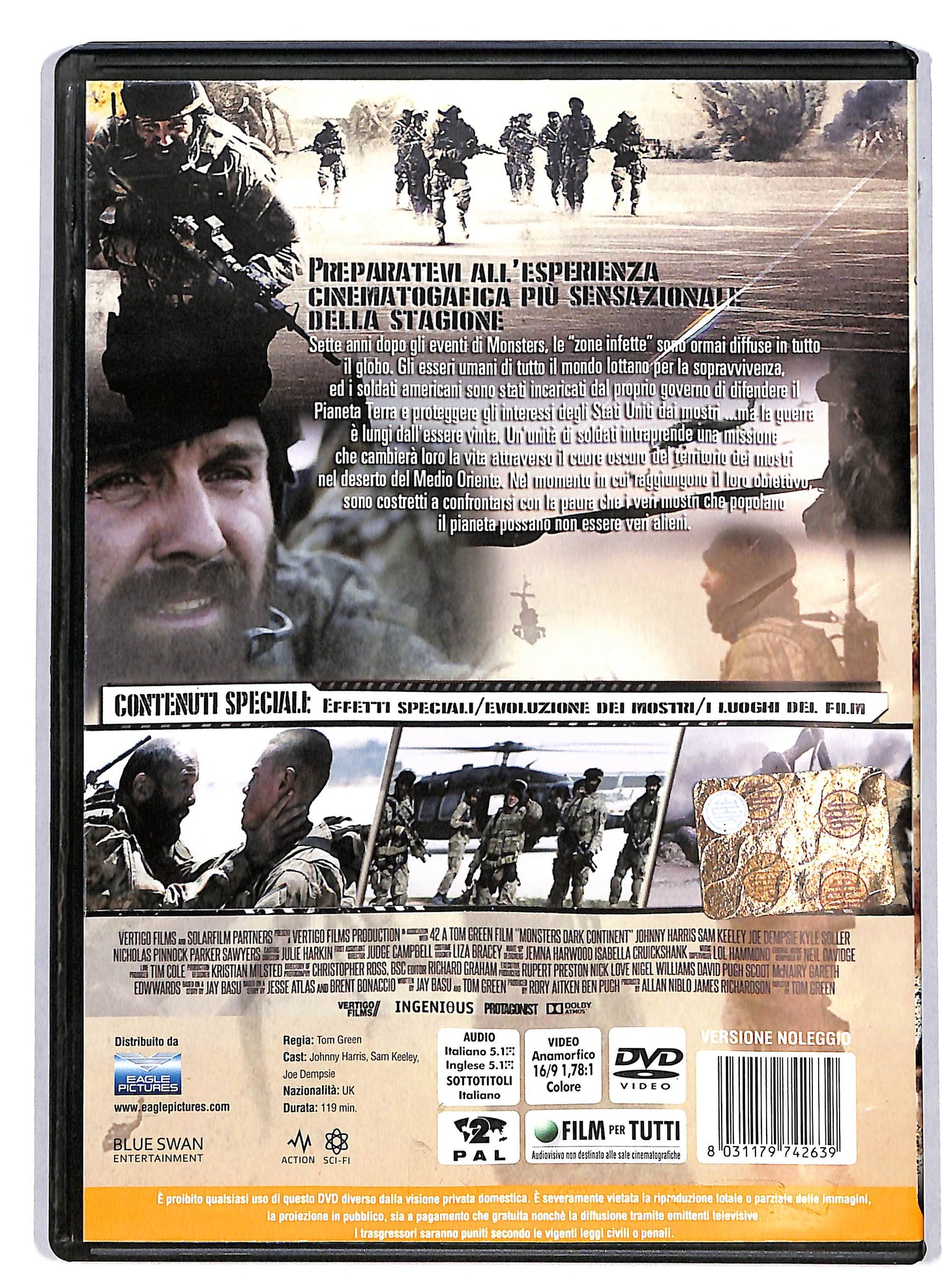 EBOND Monsters - Dark Continent Ex Noleggio DVD D614763