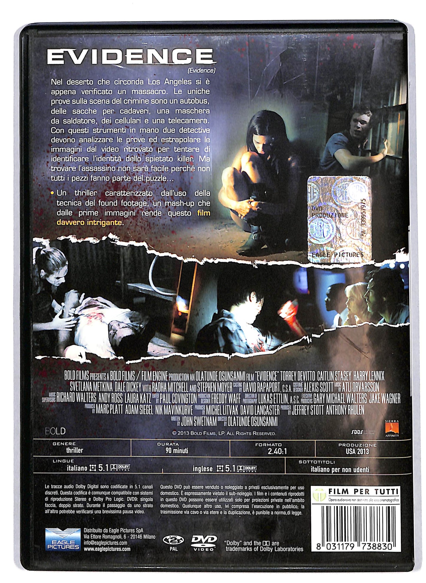 EBOND Evidence DVD D615026