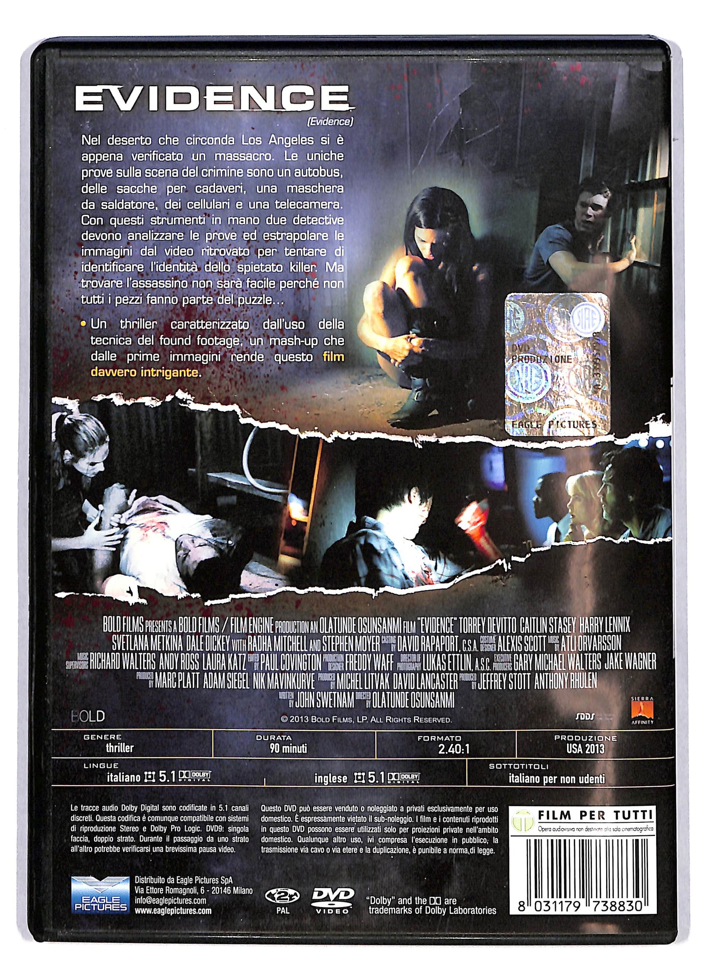 EBOND Evidence DVD D615114