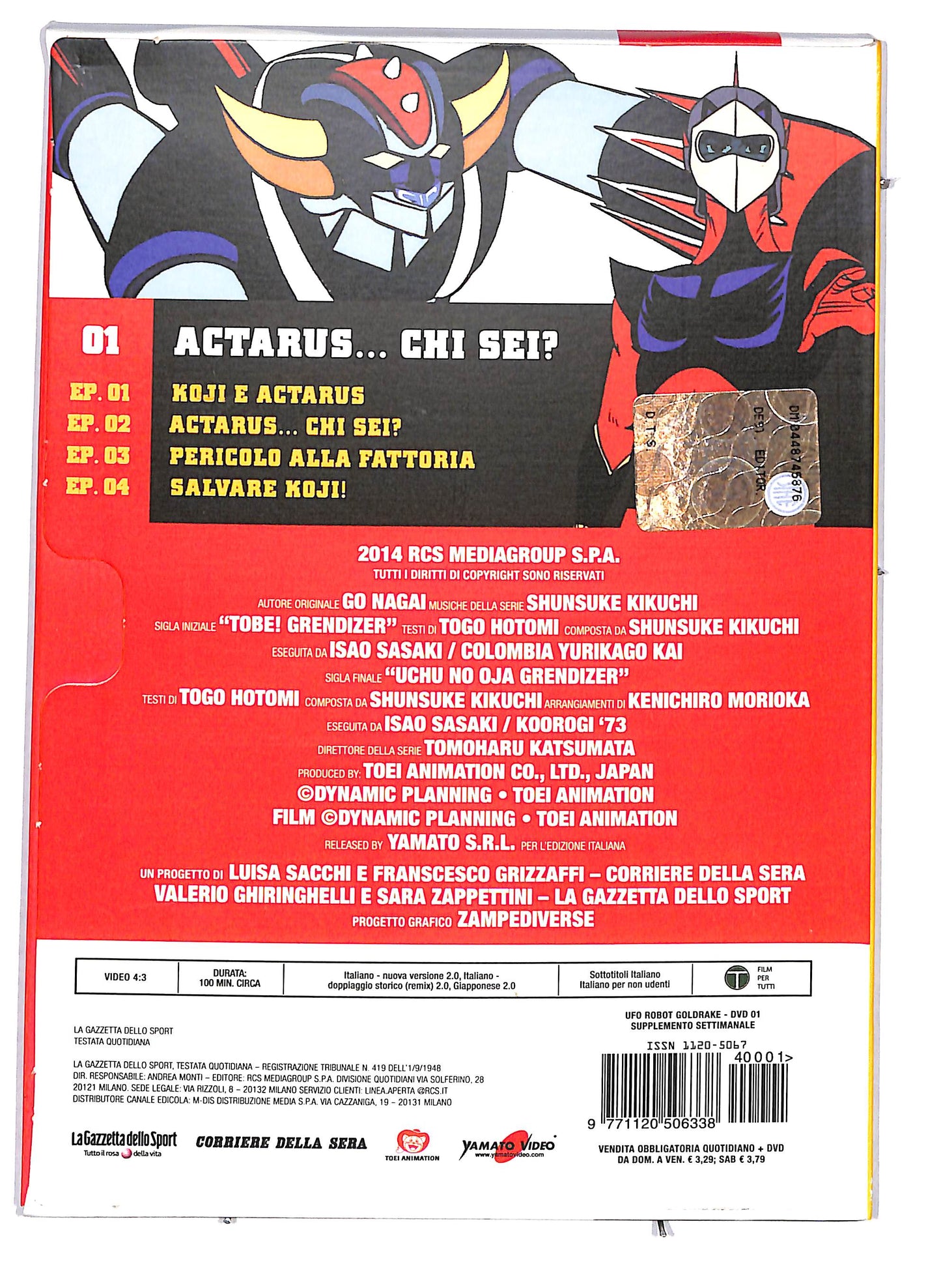 EBOND ufo robot 01 - actarus...chi sei?  EDITORIALE DVD D615211