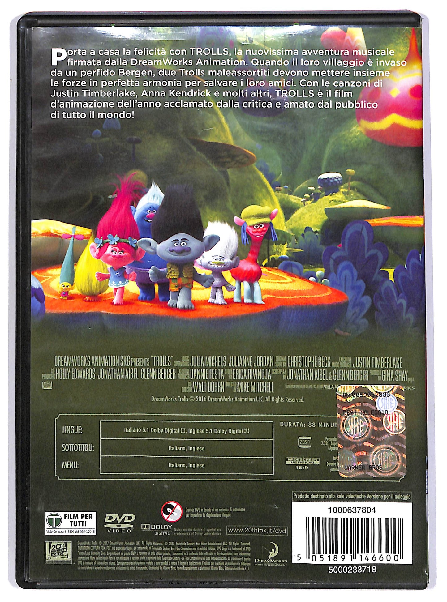 EBOND Trolls Noleggio DVD D615458