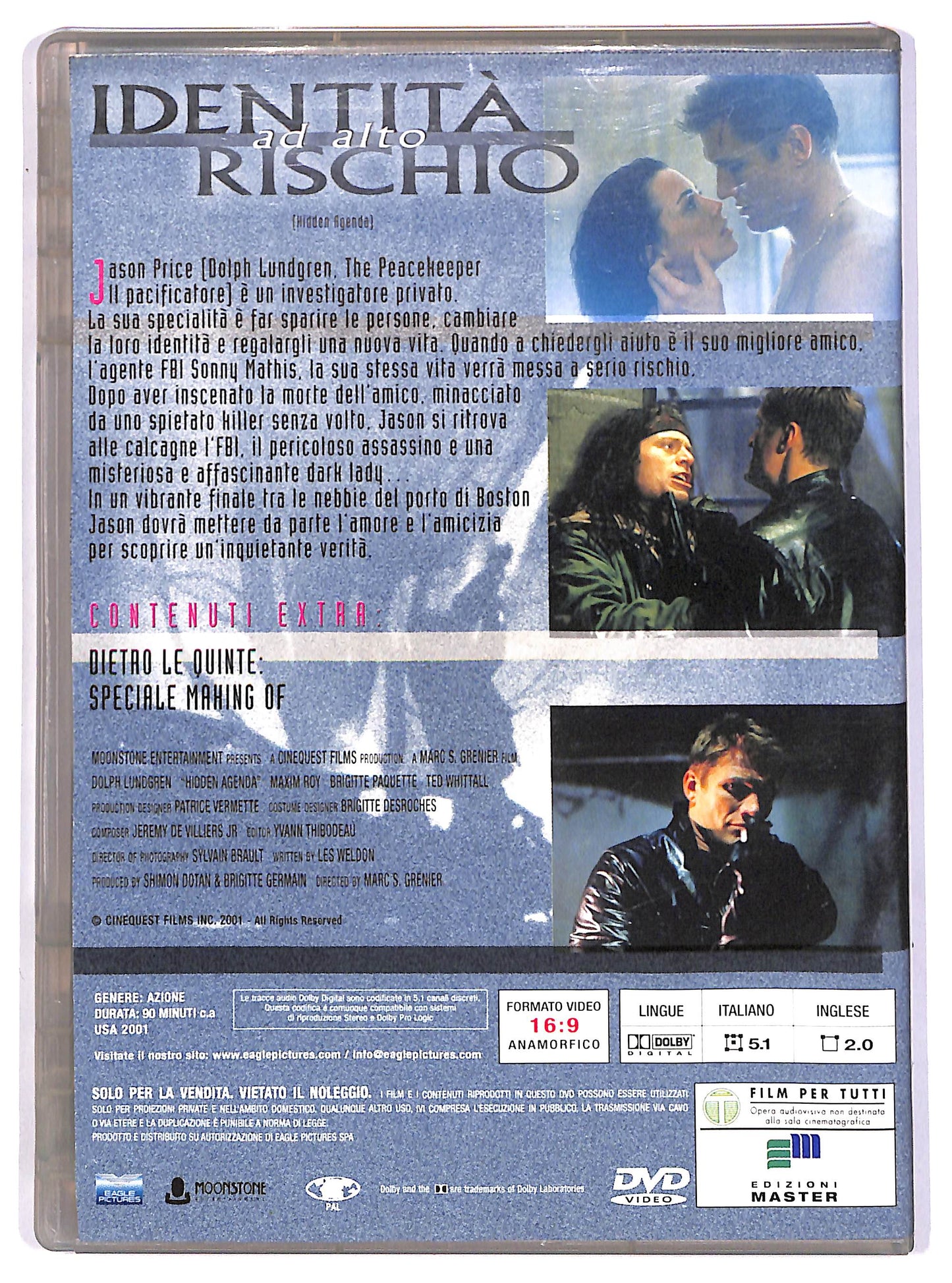 EBOND Identita ad alto rischio EDITORIALE  DVD D615532