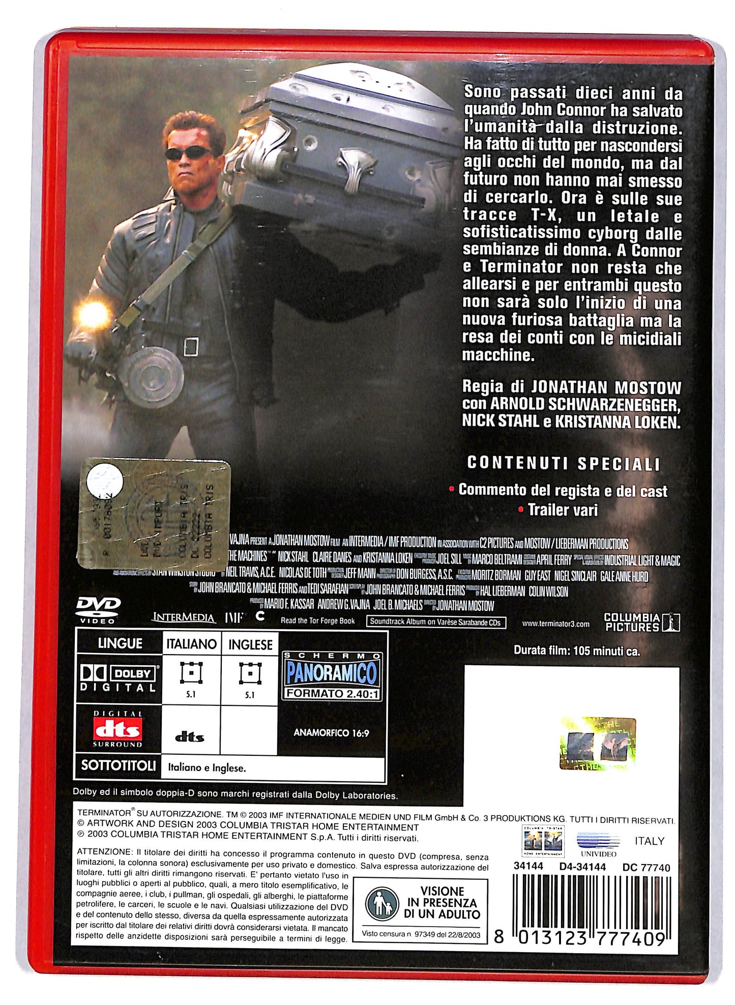 EBOND Terminator 3 - Le Macchine Ribelli  DVD Ex Noleggio D615754