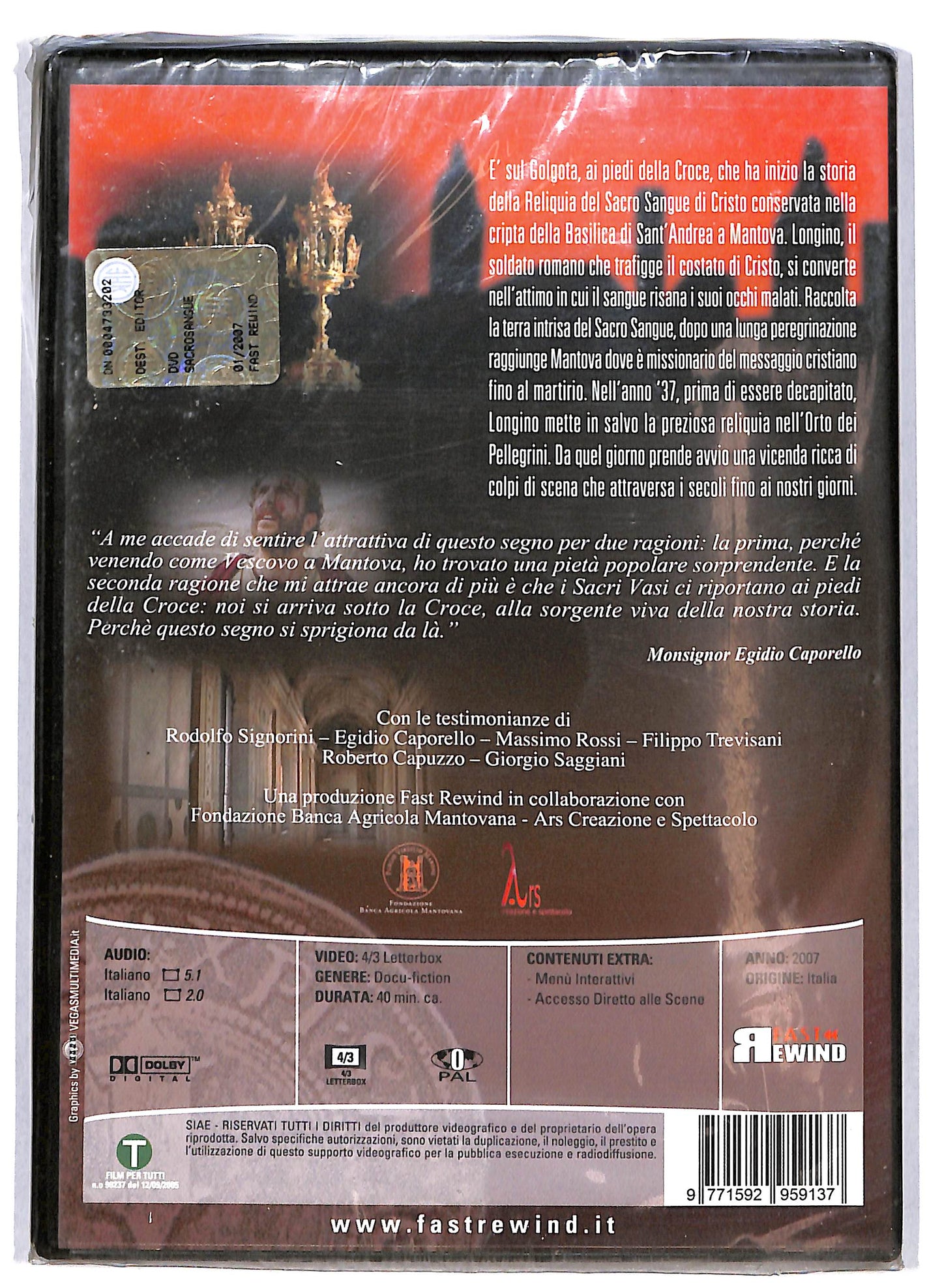 EBOND Sacro Sangue - EDITORIALE DVD D615829