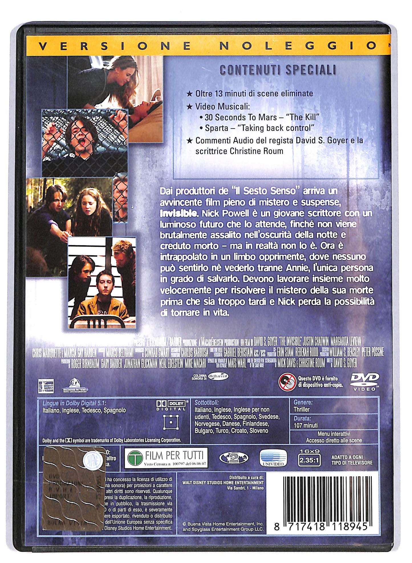 EBOND Invisible - NOLEGGIO DVD D616256