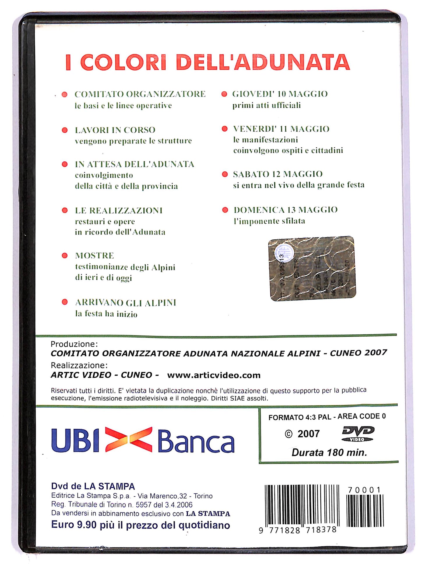 EBOND I colori dell'adunata 80 adunata nazionale EDITORIALE DVD D616936