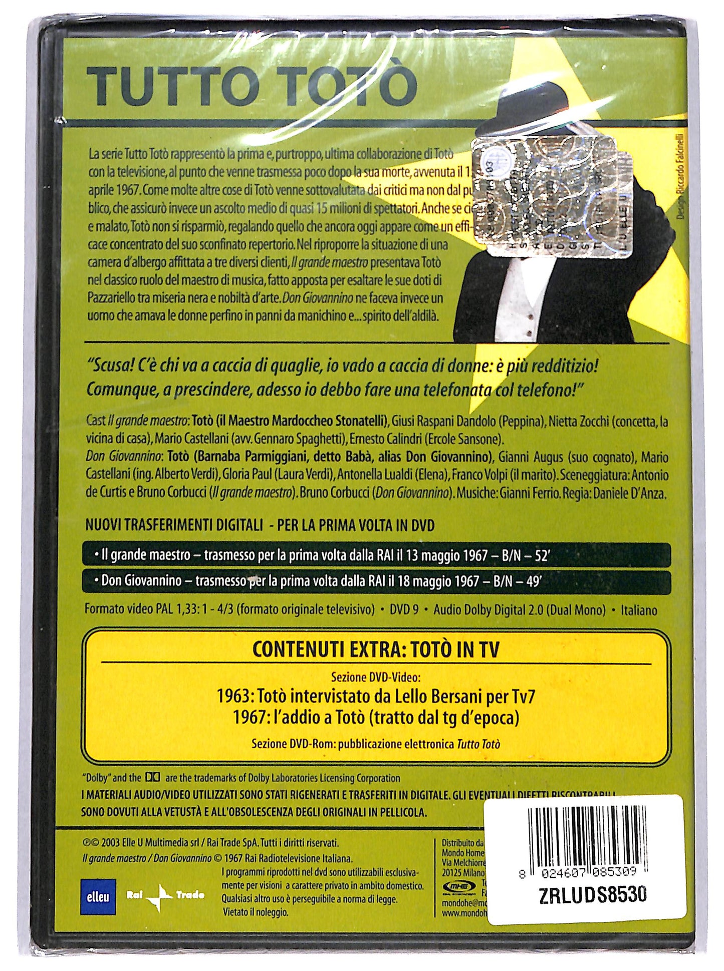 EBOND Tutto Toto - il grande maestro - don giovannino DVD D617302