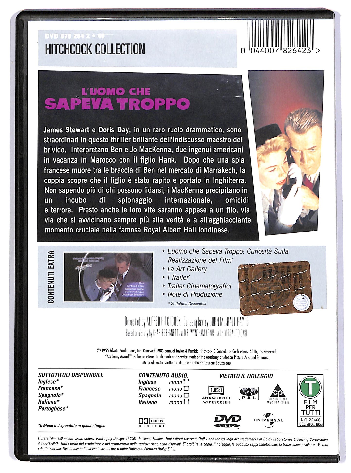 EBOND Hitchcock Collection - L'uomo che sapeva troppo DVD D618357