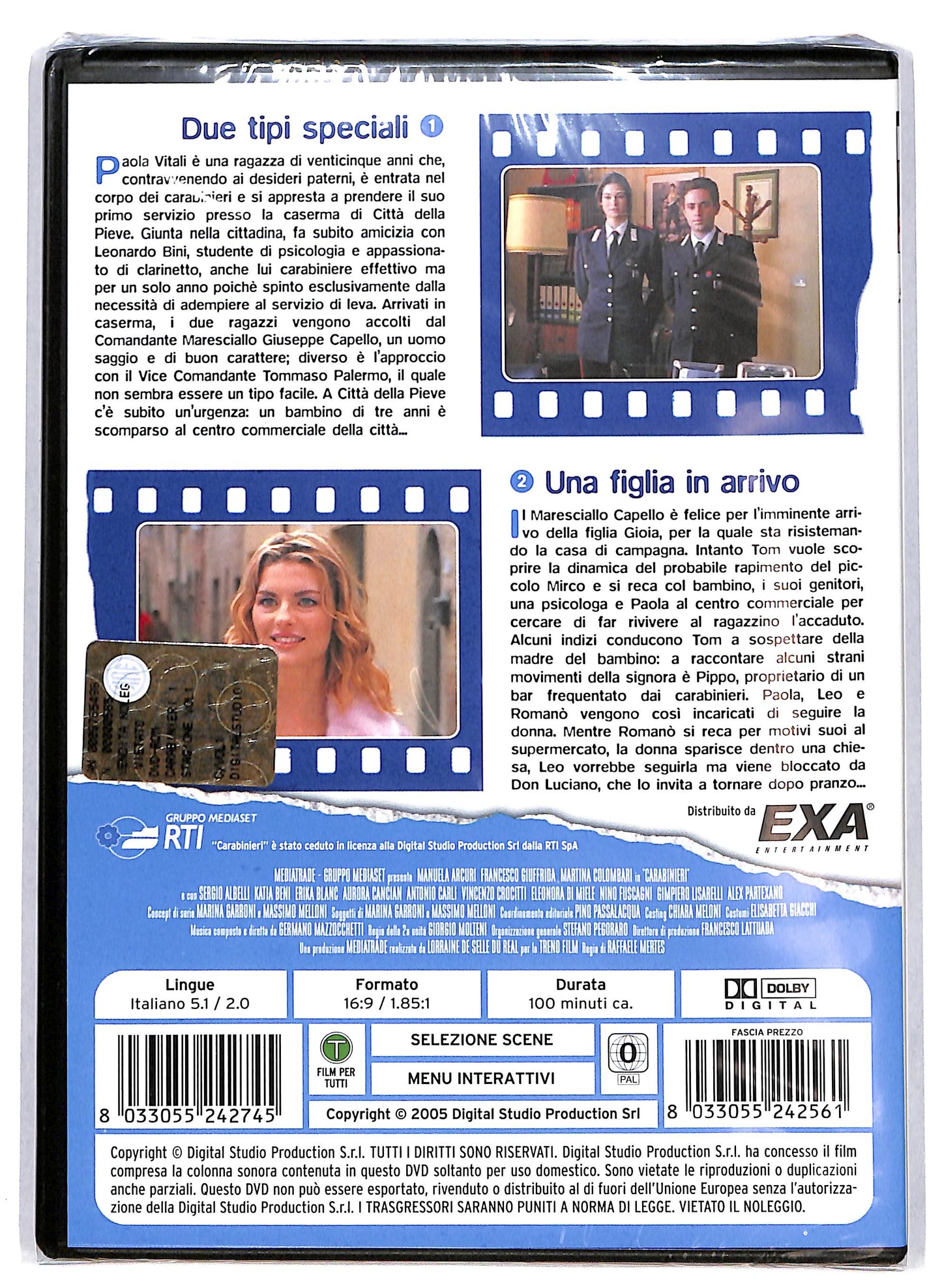 EBOND Carabinieri volume 1  EDITORIALE  DVD D619303