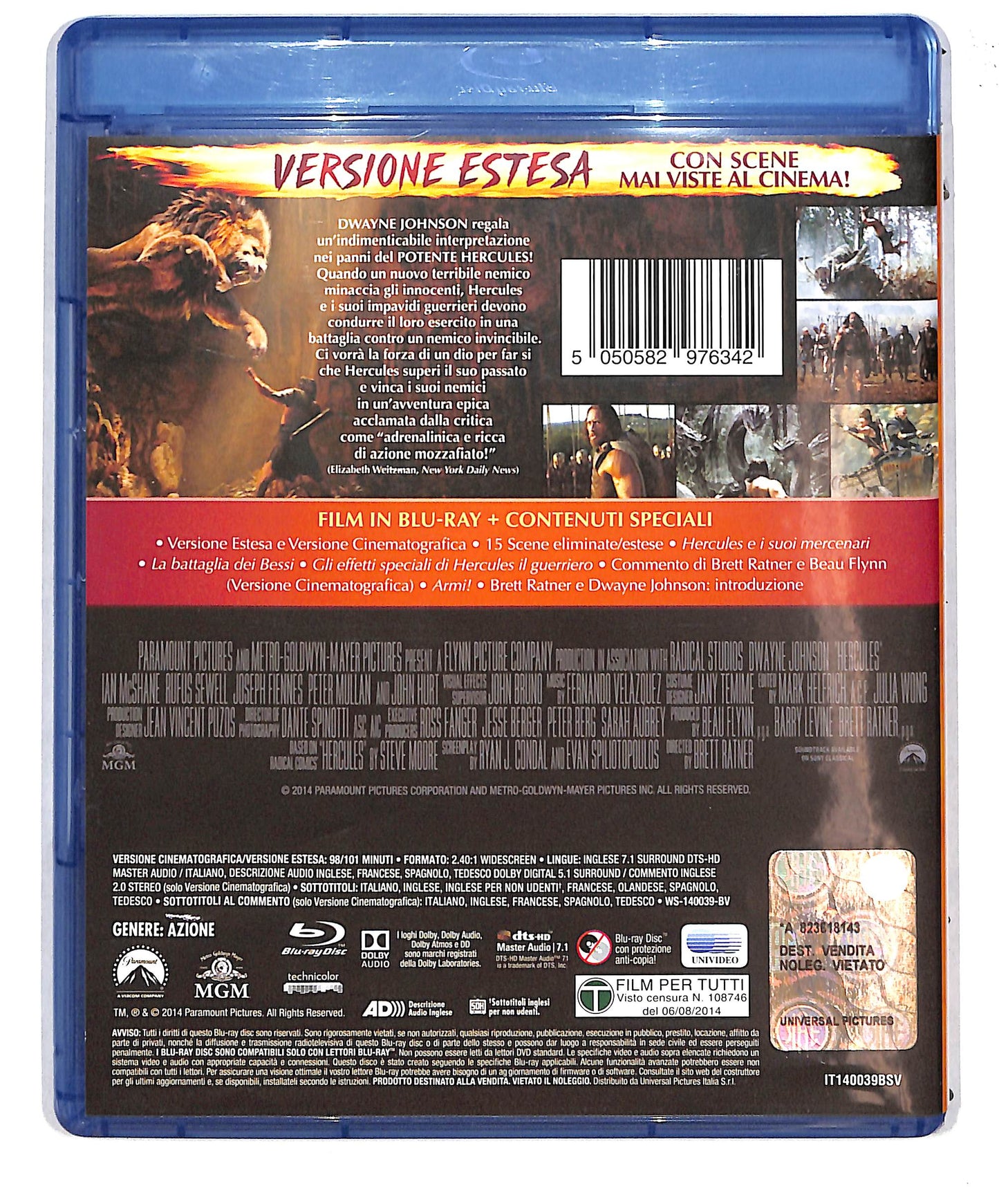 EBOND Hercules: il guerriero  versione Estesa BLURAY D620651