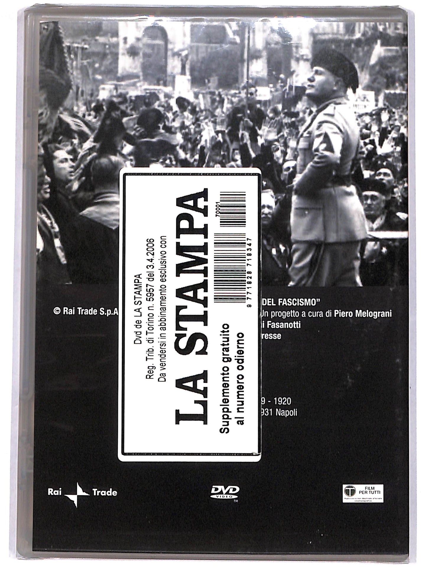 EBOND La storia del fascismo. Le origini (1919-1922),  EDITORIALE  DVD D620909