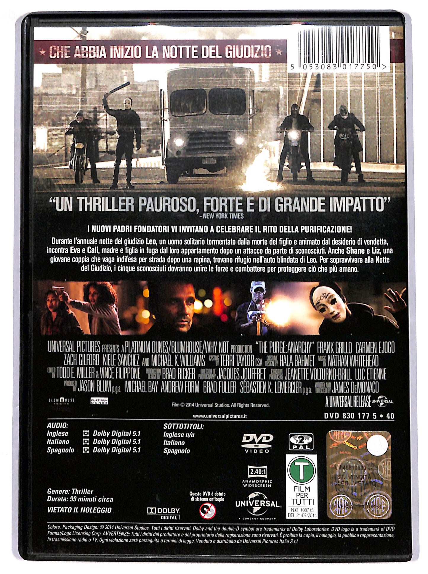 EBOND anarchia - la notte del giudizio DVD D620915