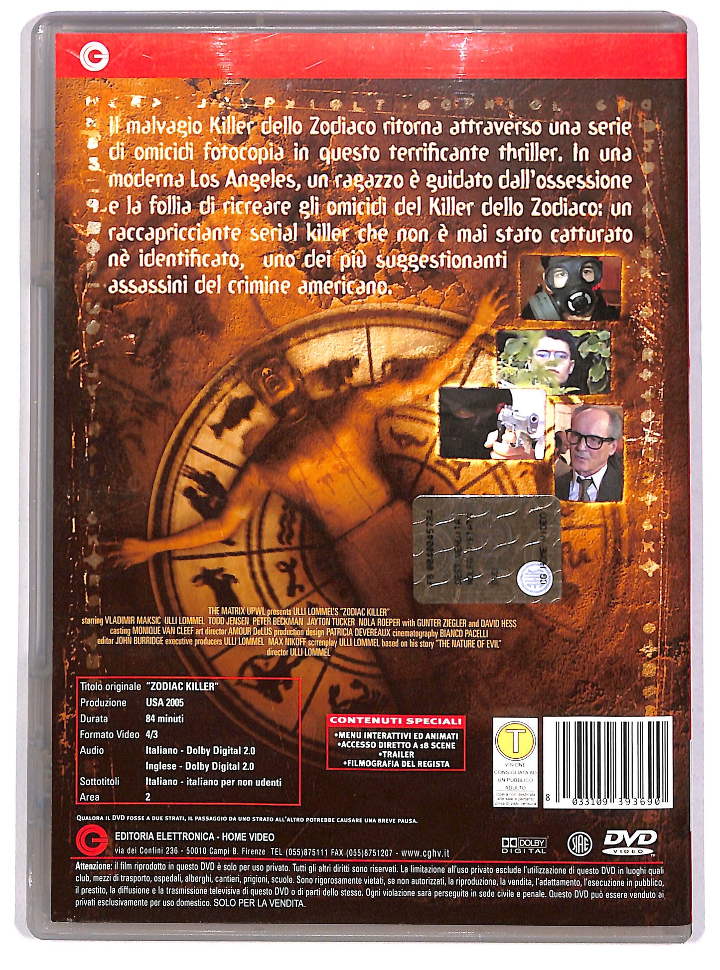 EBOND Zodiac Killer DVD D622657