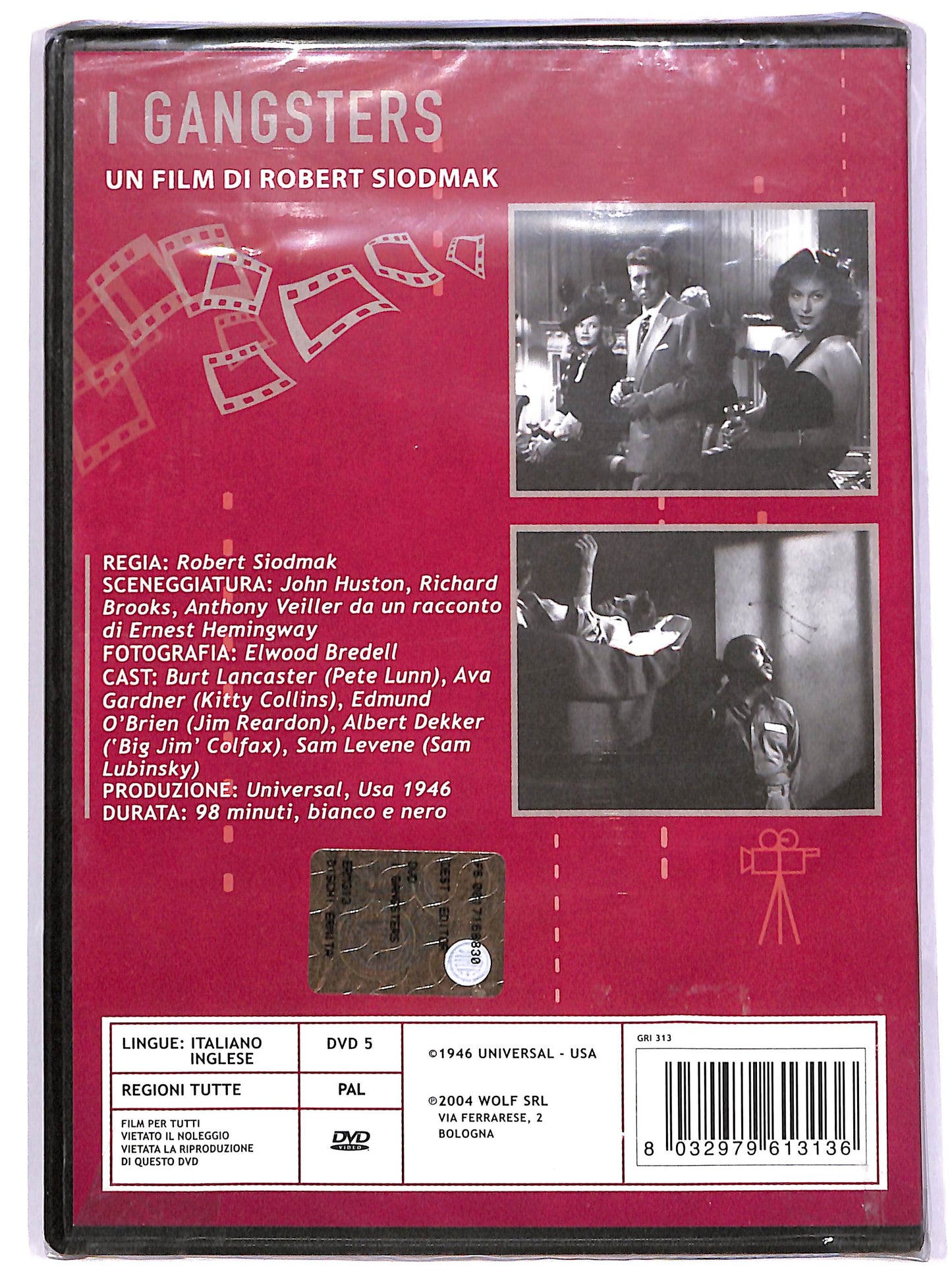 EBOND I Gangsters EDITORIALE  DVD D622804