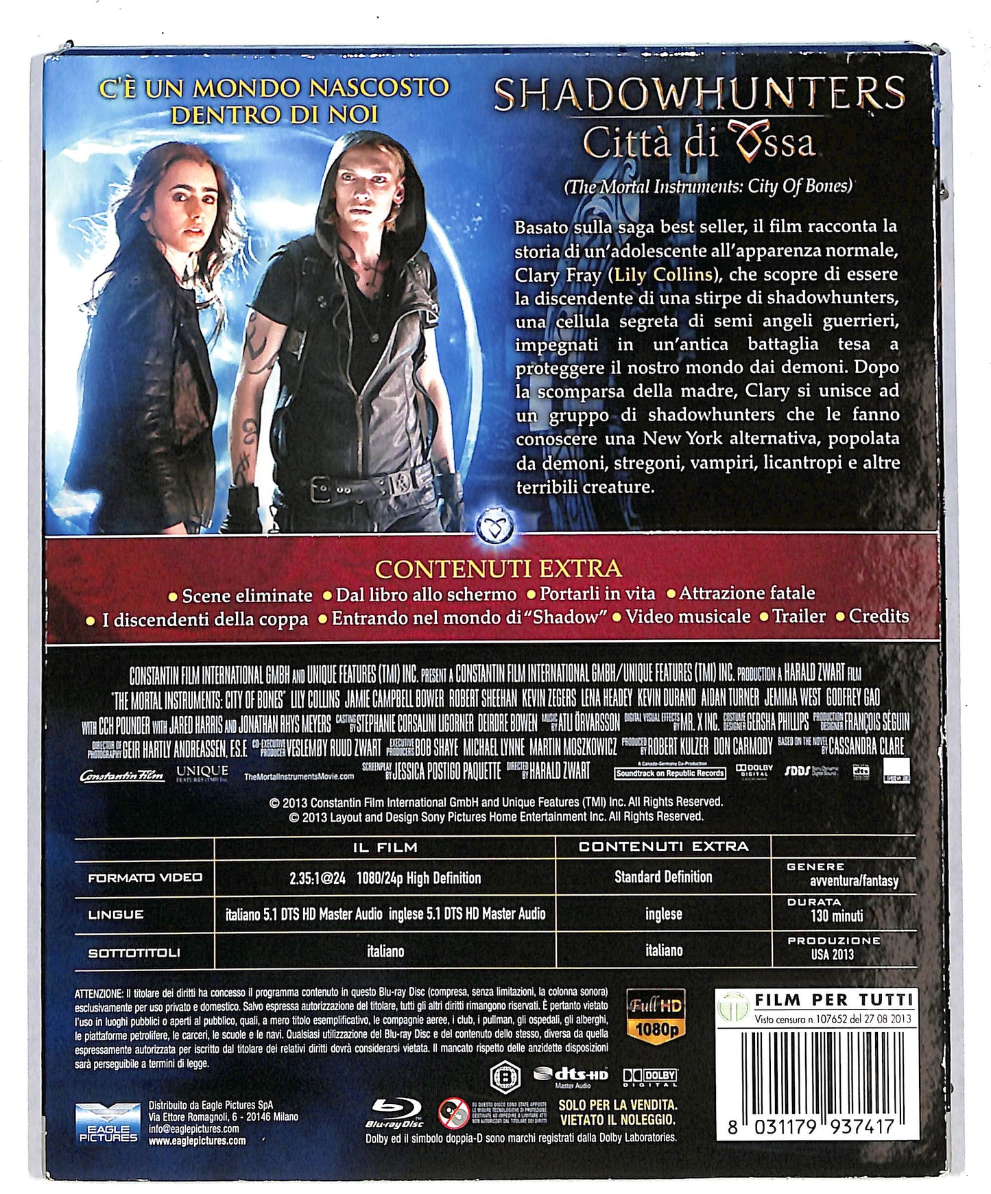 EBOND Shadowhunters - Citta di ossa BLURAY D624111