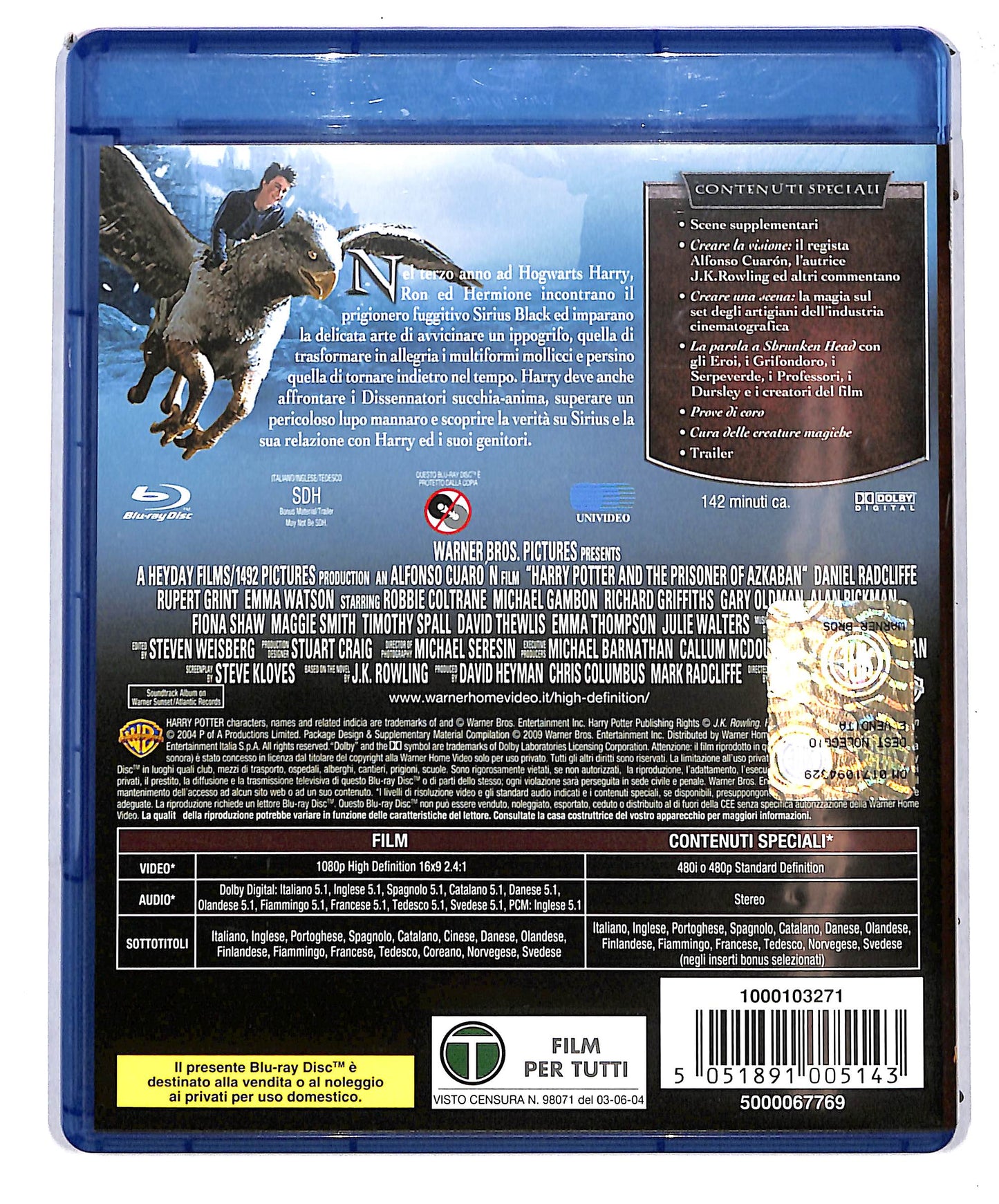 EBOND Harry Potter e il prigioniero di Azkaban  BLURAY D624144