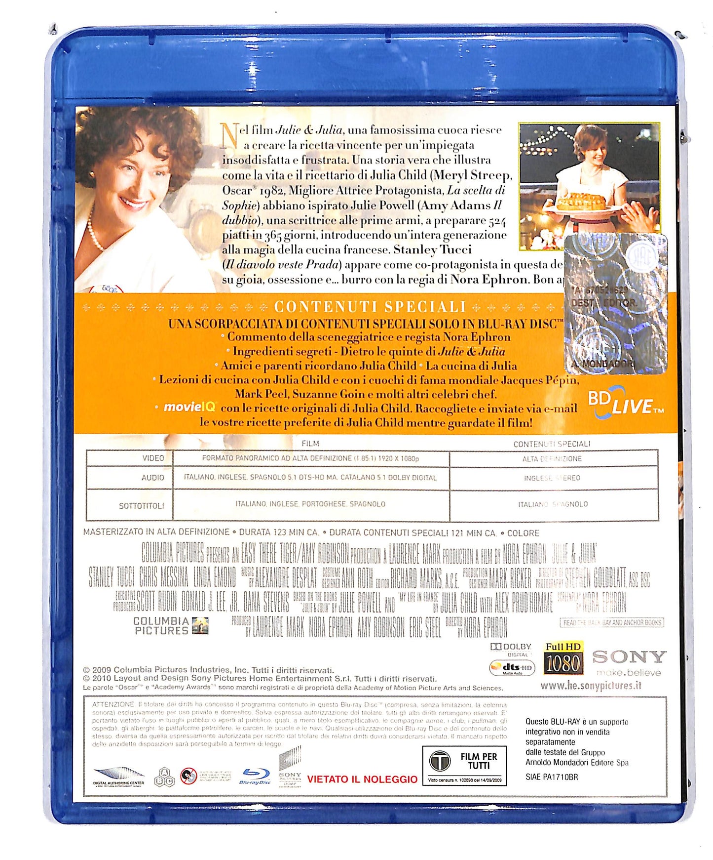 EBOND Julie & Julia  EDITORIALE  BLURAY D624172