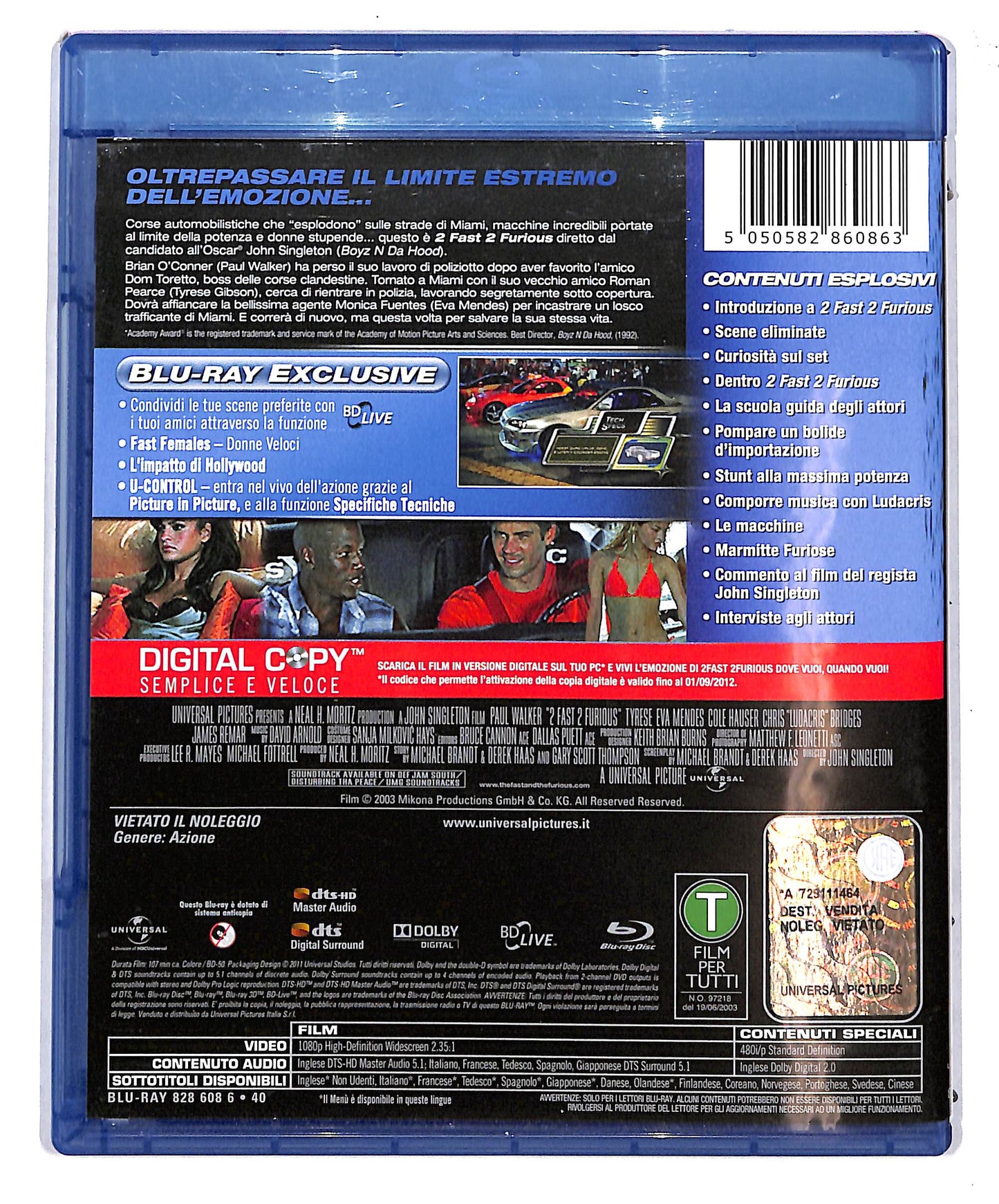 EBOND 2 Fast 2 Furious BLURAY D624175