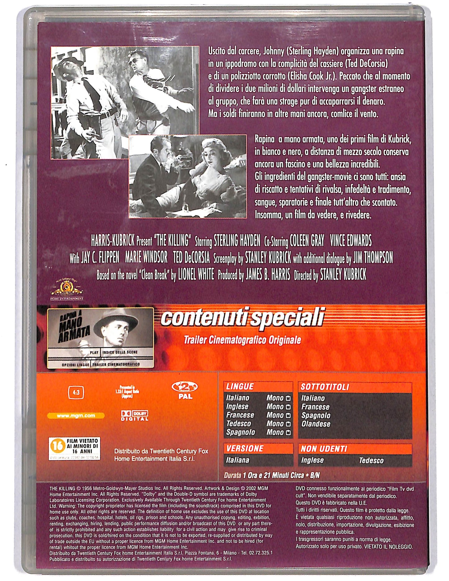EBOND Rapina a mano armata EDITORIALE DVD D624336