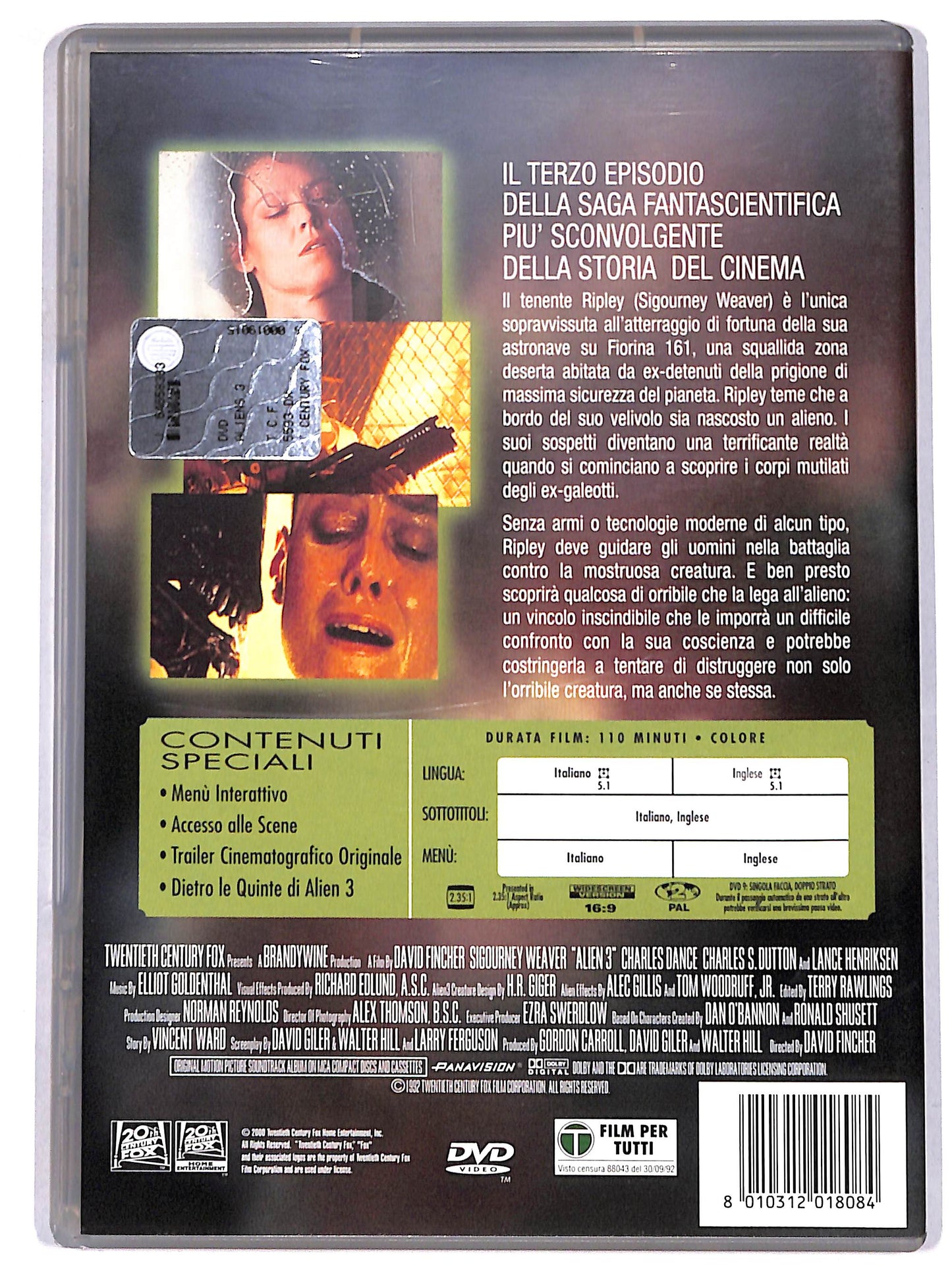 EBOND alien 3 DVD D624402