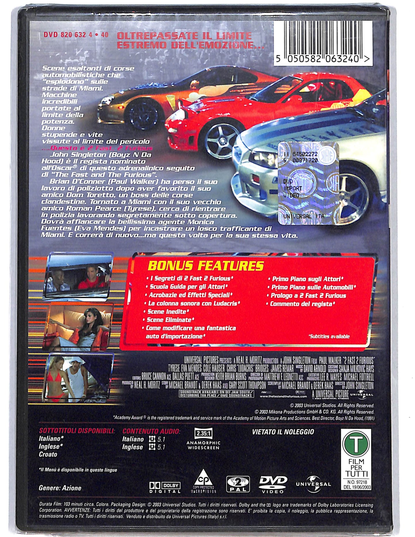 EBOND 2 Fast 2 Furious  DVD D624547