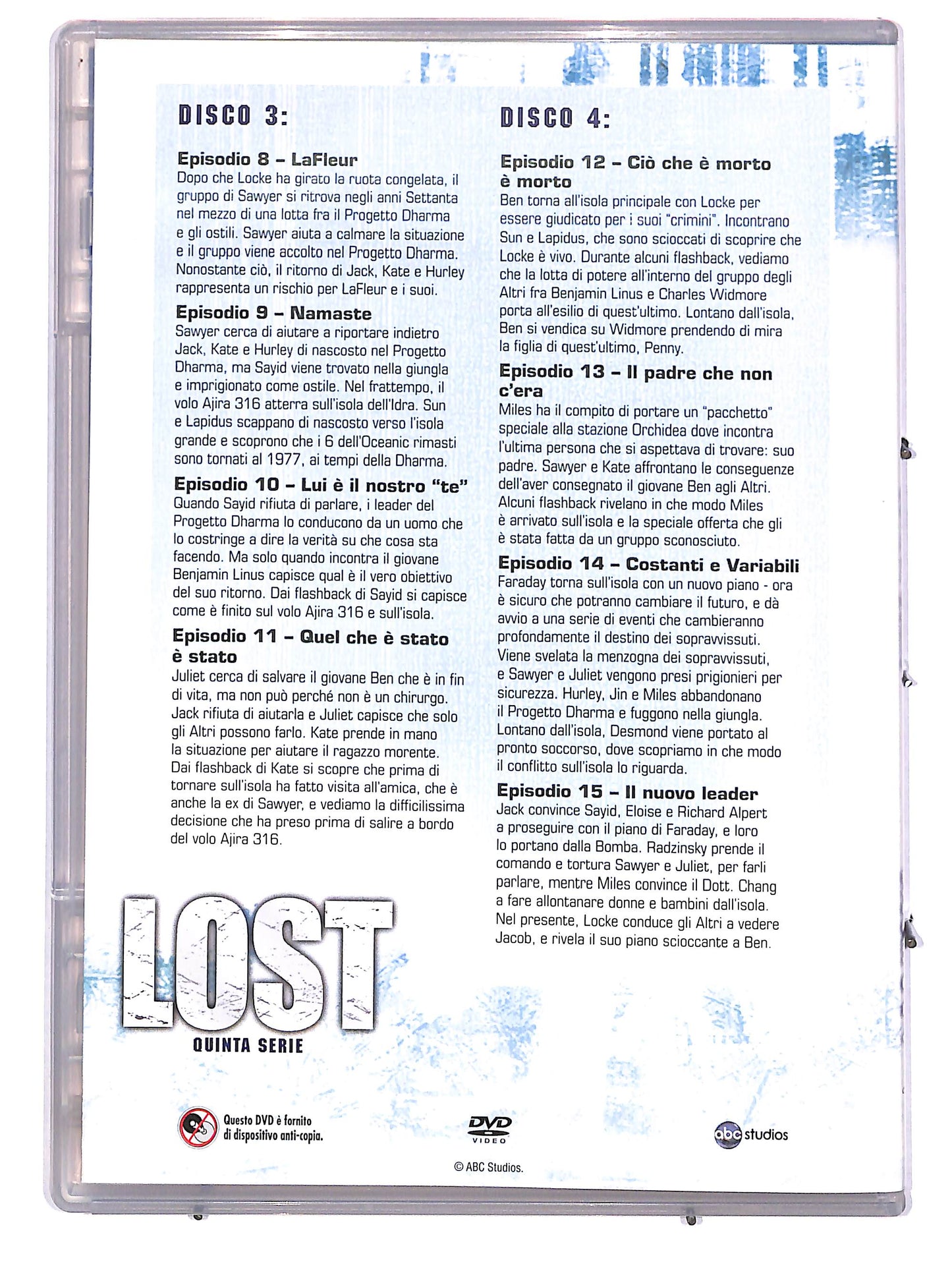 EBOND Lost - Quinta Serie (Episodi 8-15) [Dischi 3-4] Slimcase DVD D624754