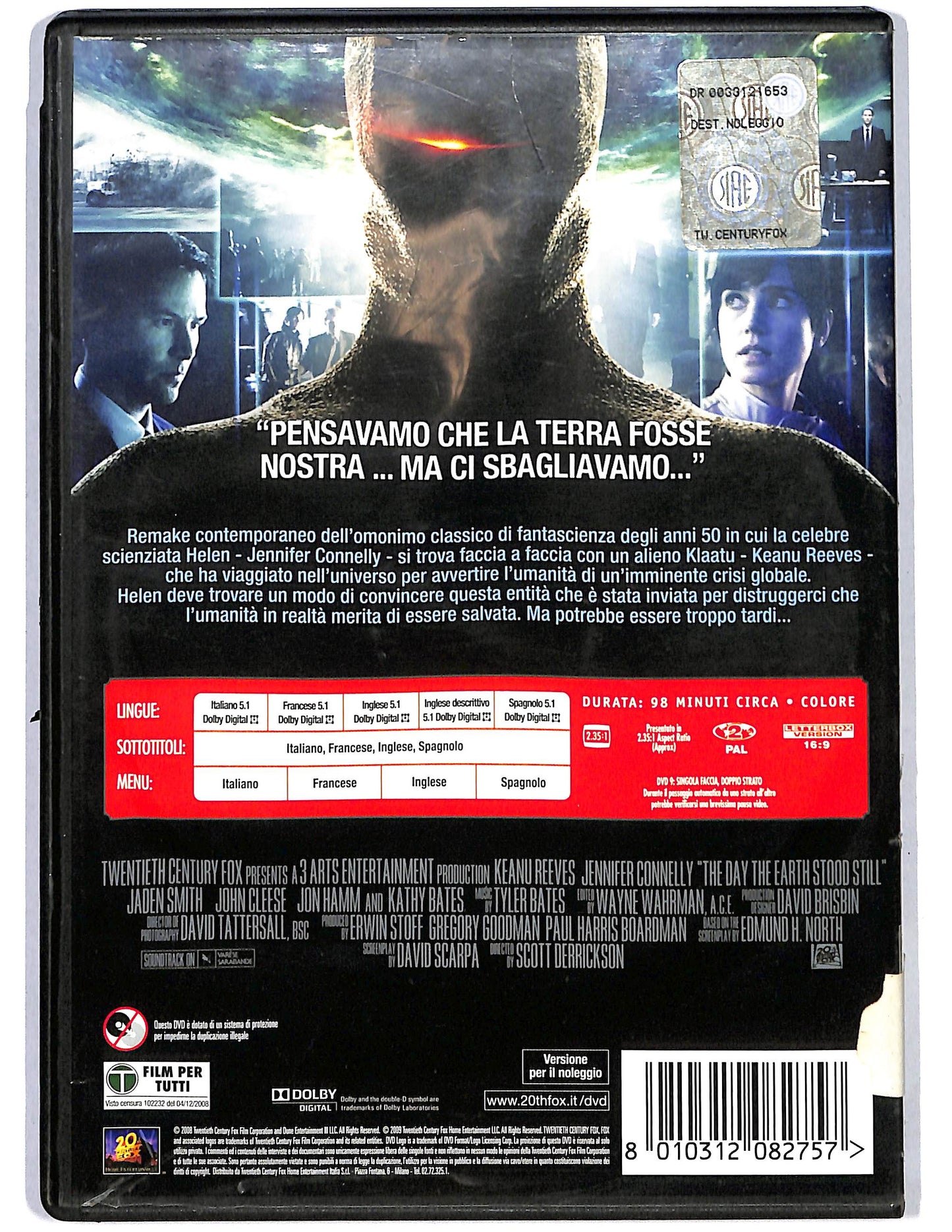EBOND Ultimatum alla Terra Noleggio DVD D624945
