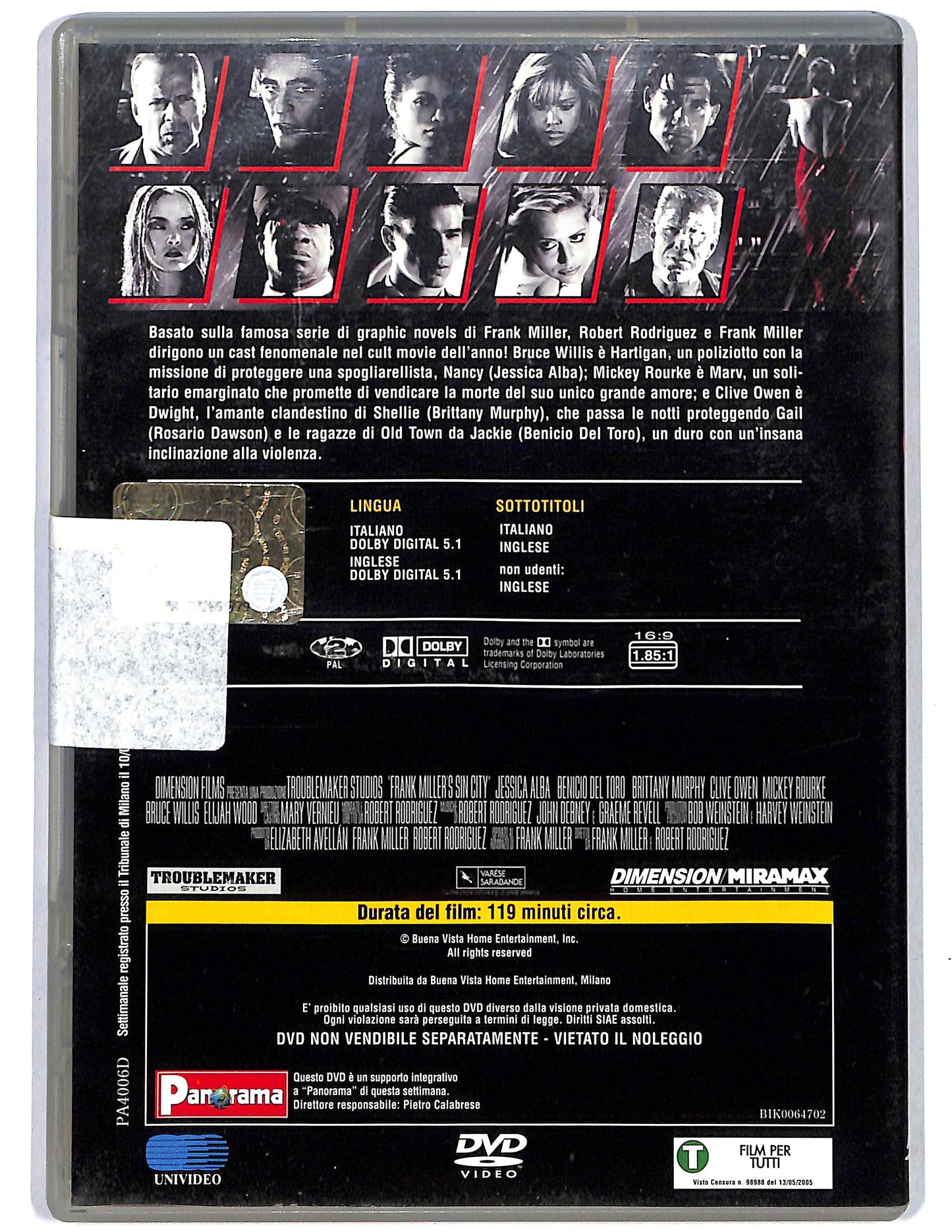 EBOND Sin City EDITORIALE DVD D625216