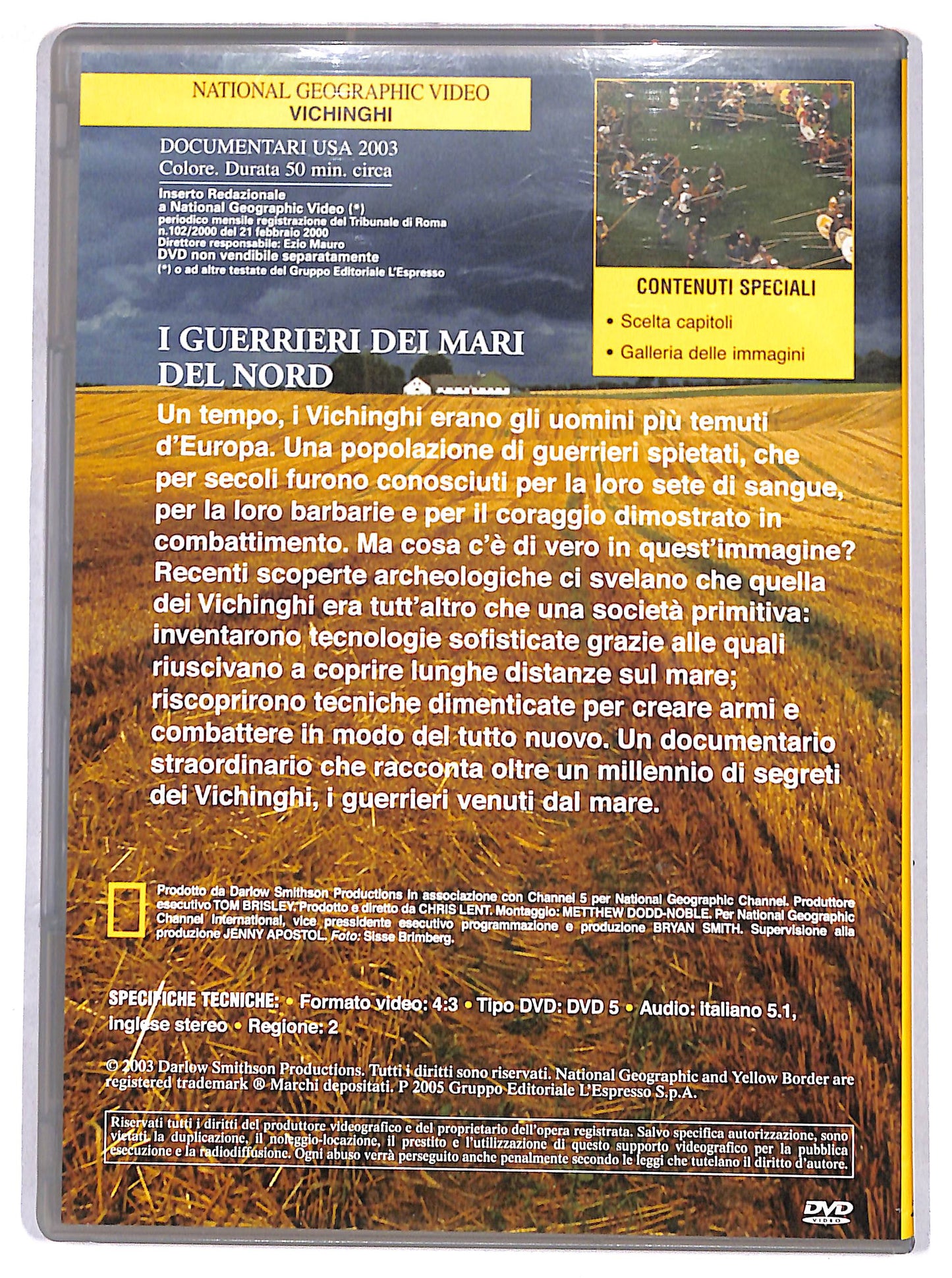 EBOND national geographic - vichinghi -  EDITORIALE  DVD D625405