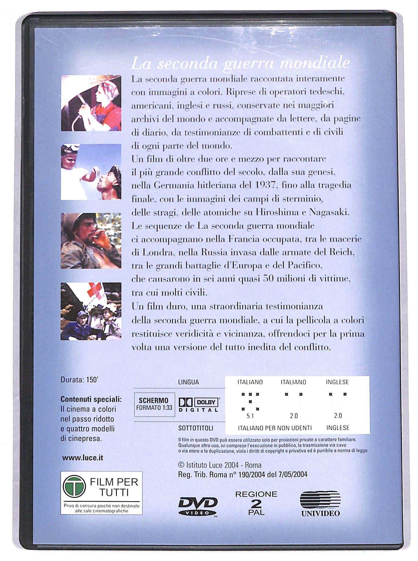 EBOND La seconda guerra mondiale nelle prime immagini a colori. -  EDITORIALE  DVD D625429