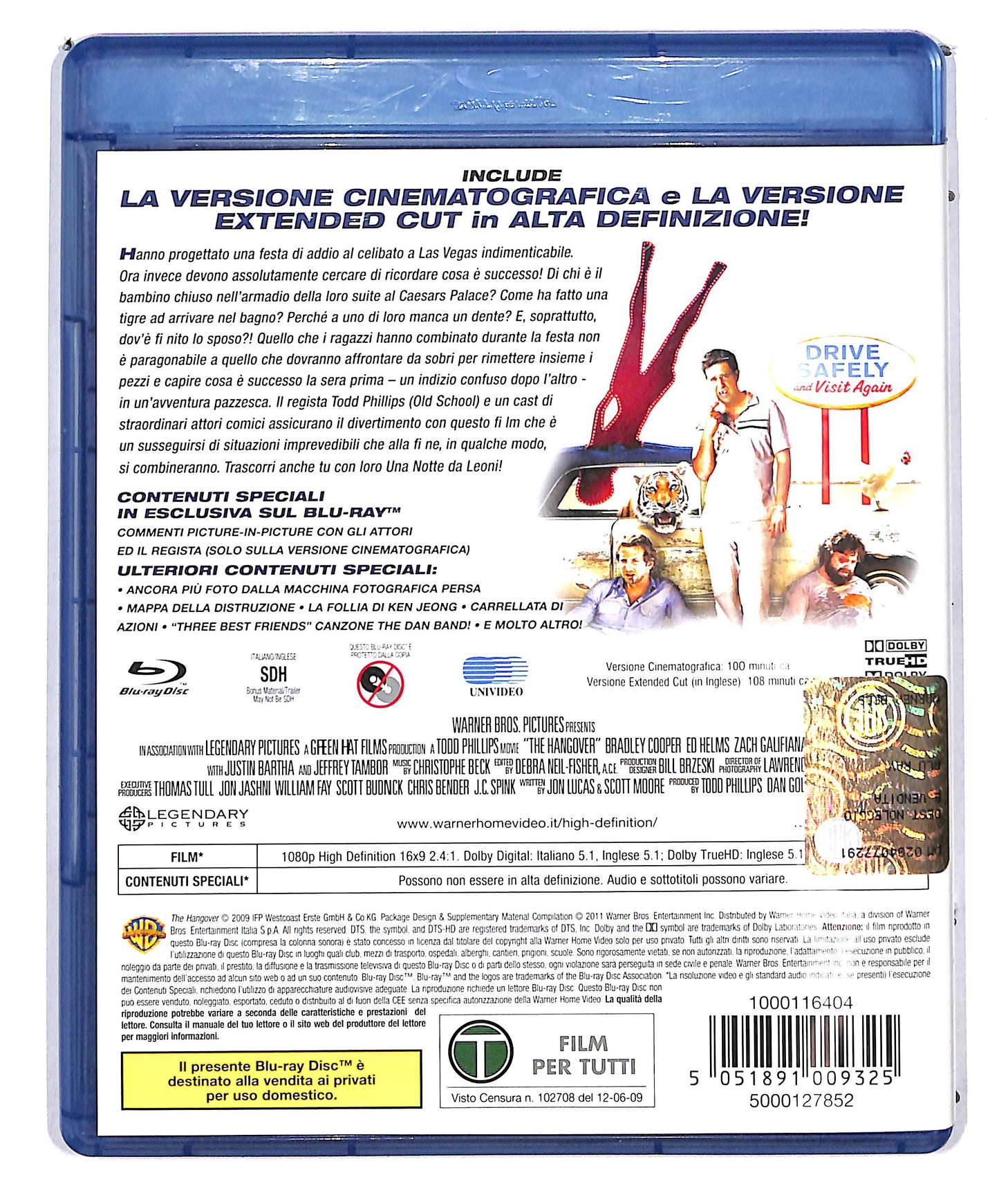 EBOND Una notte da leoni extended cut BLURAY D625511