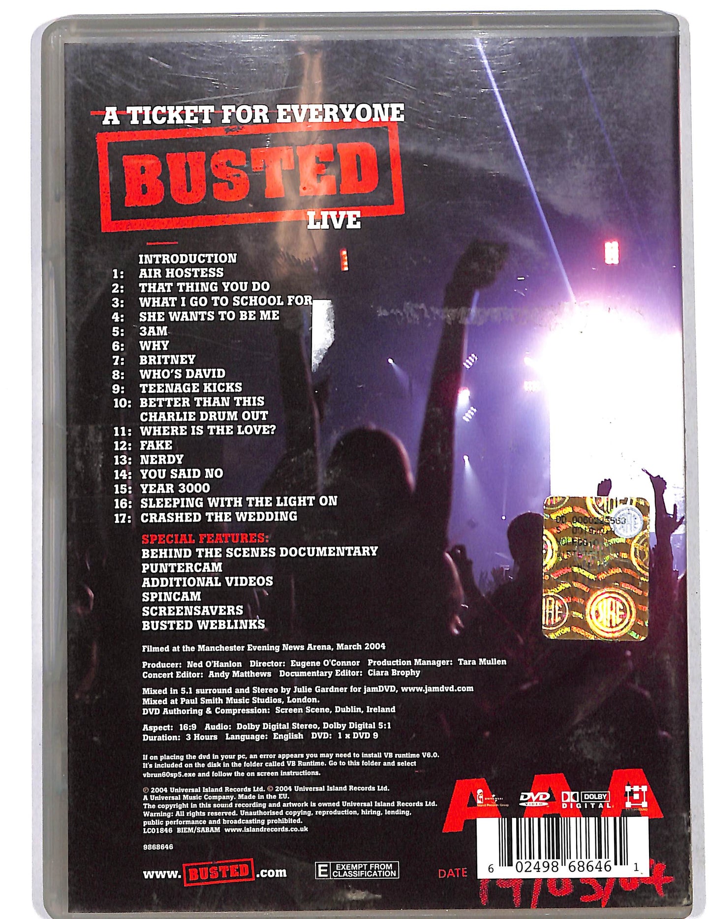 EBOND A thicket For Everyone Busted Live DVD D625764