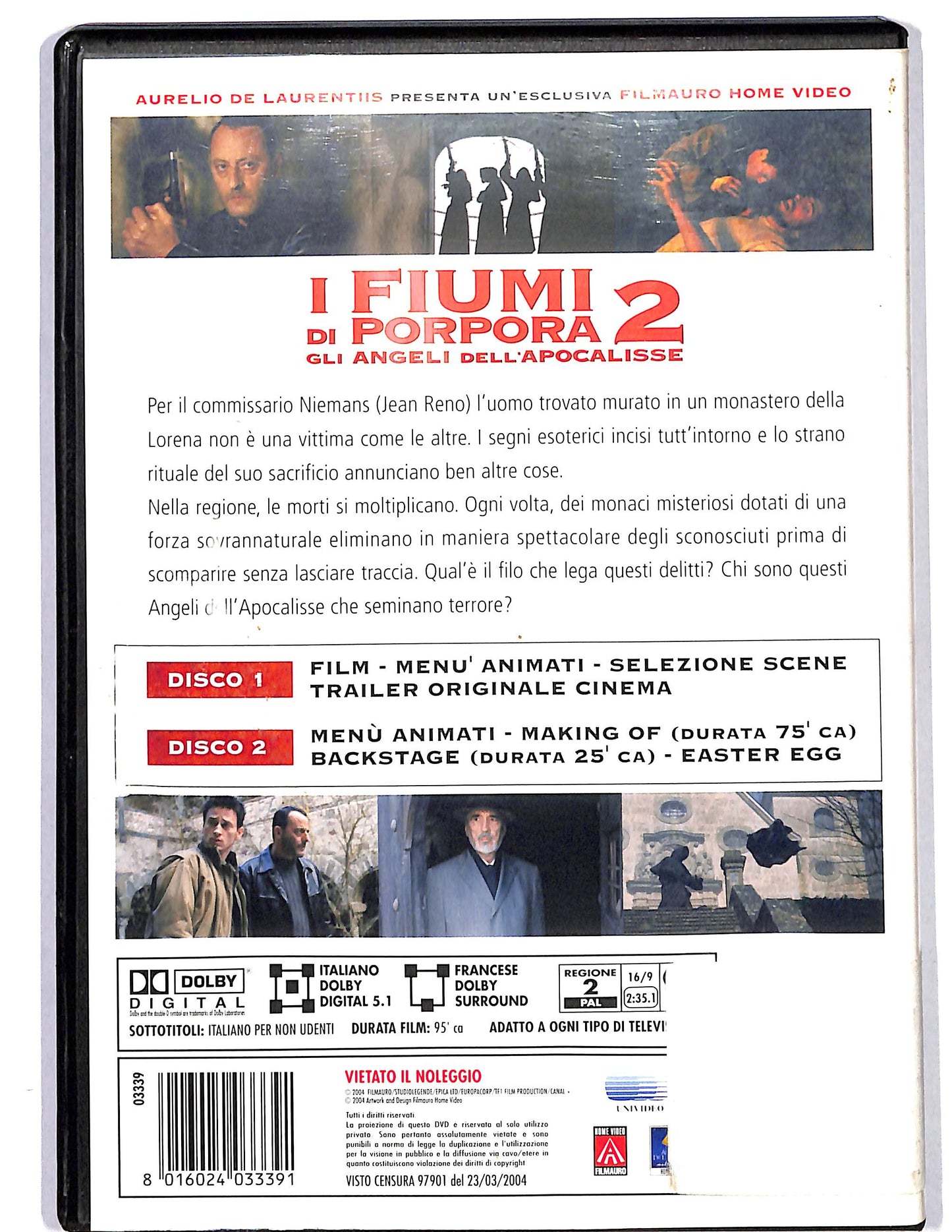 EBOND I fiumi di porpora 2 SPECIAL EDITION 2 DVD D626022