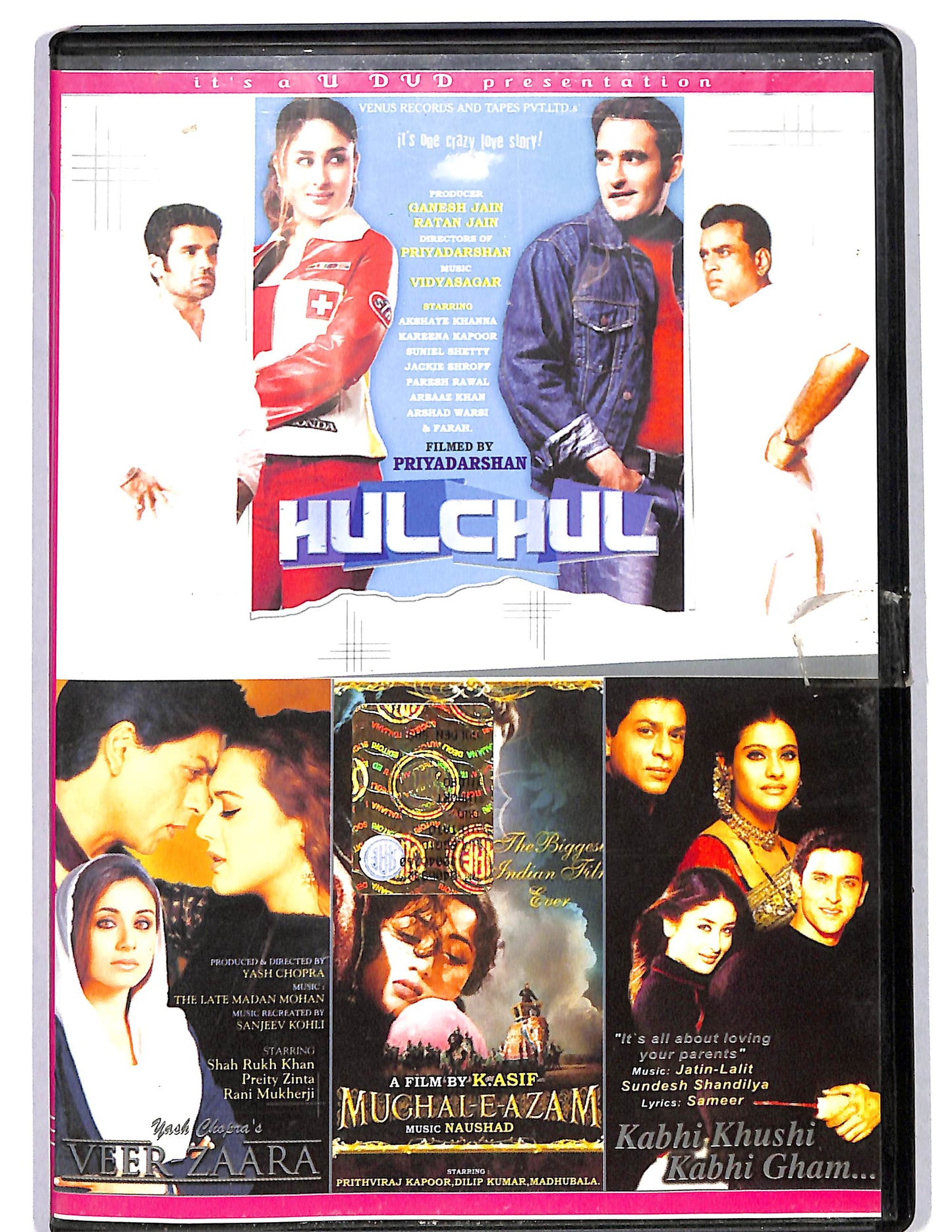EBOND 4 film - Hulchull - veer - zaara - muchal - e - azam - kabhi khushi DVD D626054