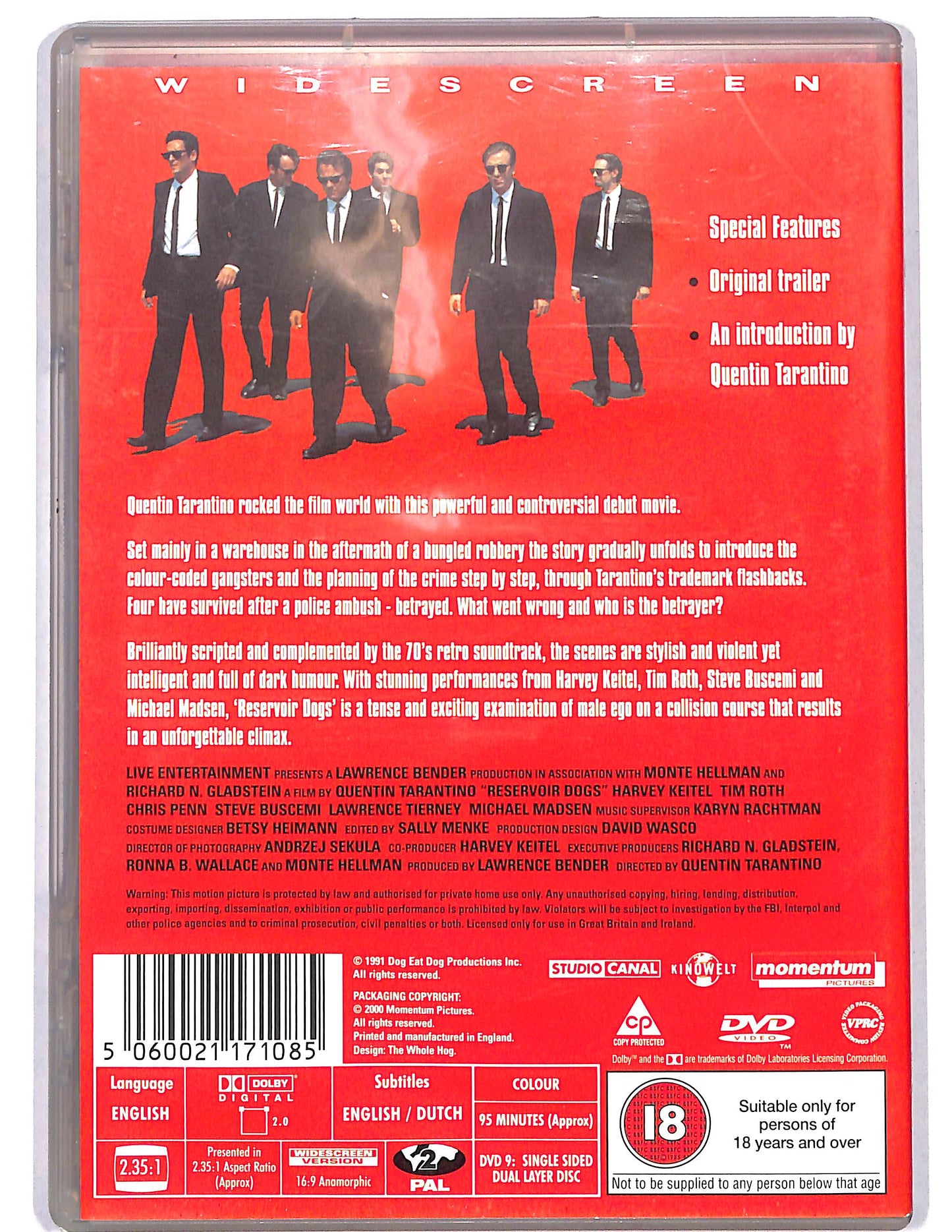 EBOND Reservoir Dogs - NO ITA DVD D626110