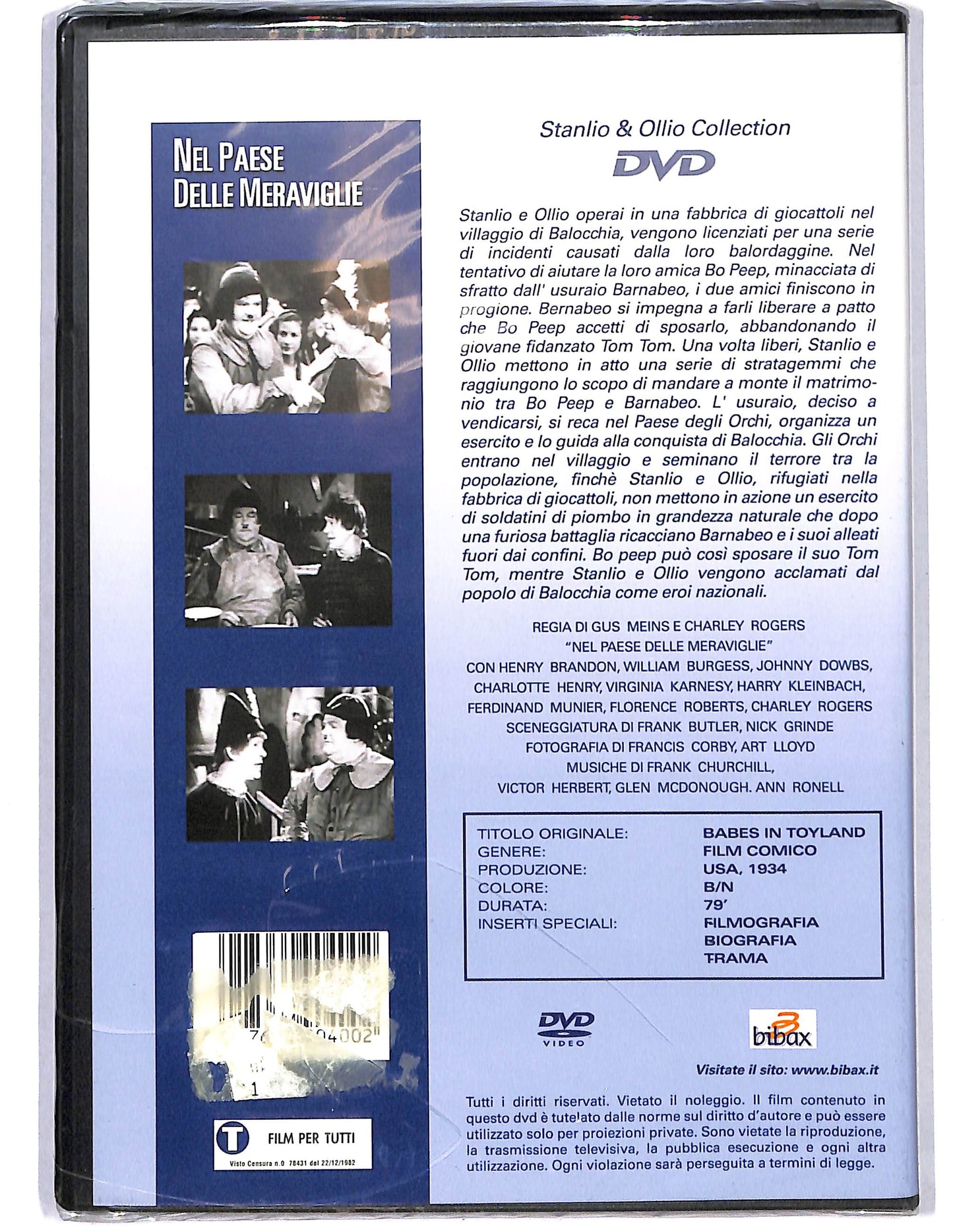 EBOND Stanlio & Ollio  Nel paese delle meraviglie DVD D626346