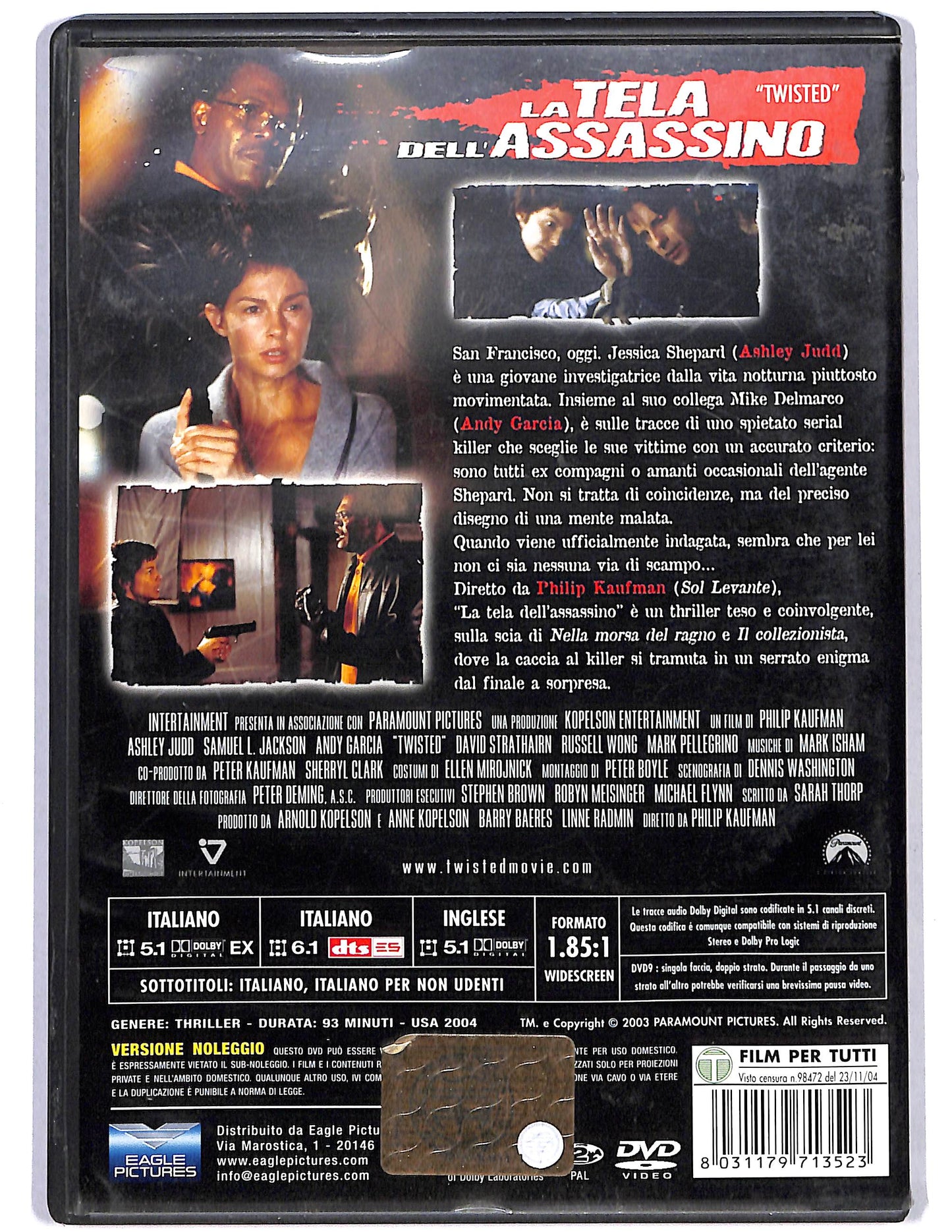 EBOND La tela dell'assassino DVD D626356