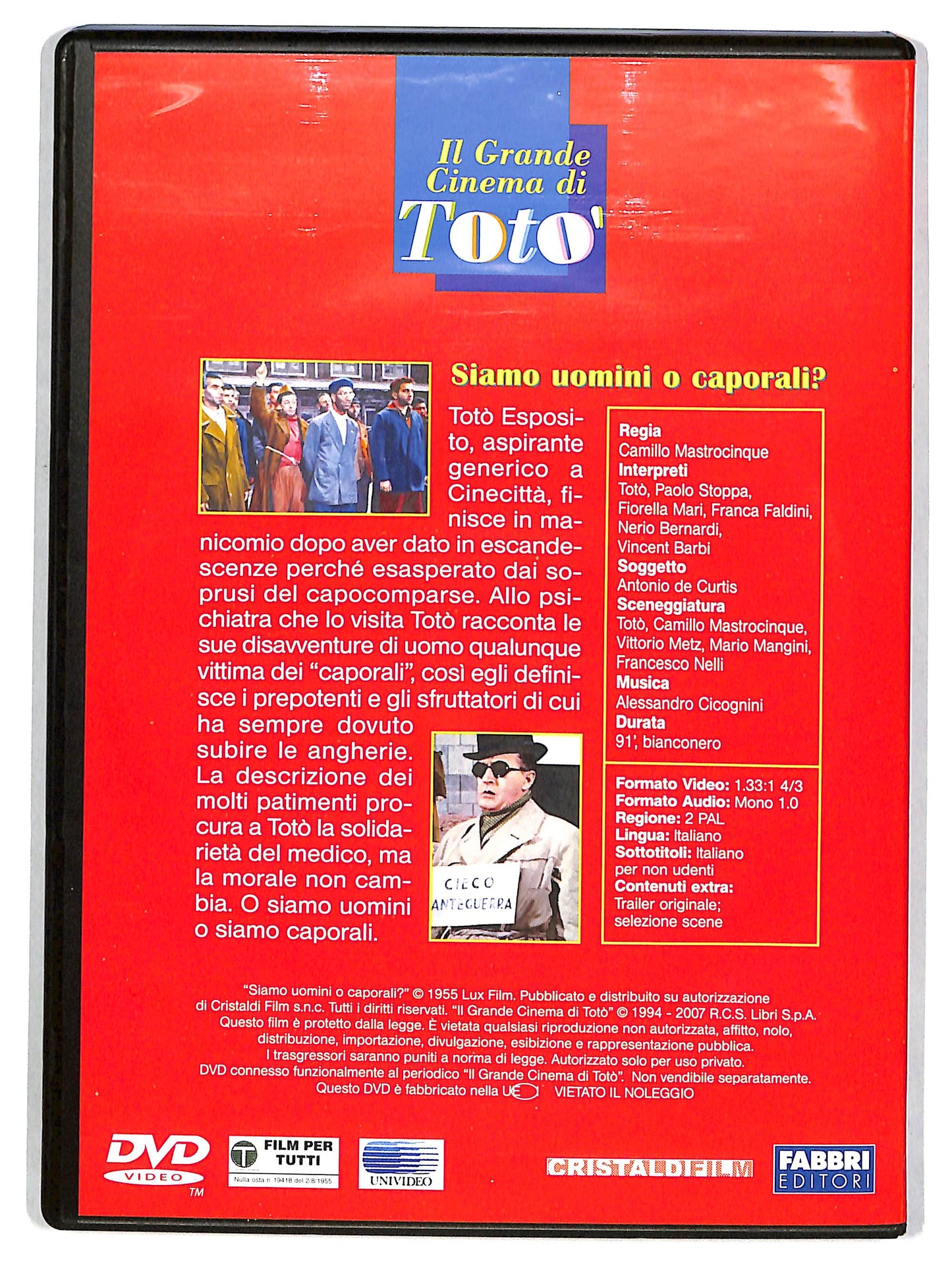 EBOND Siamo uomini o caporali  EDITORIALE  DVD D626434