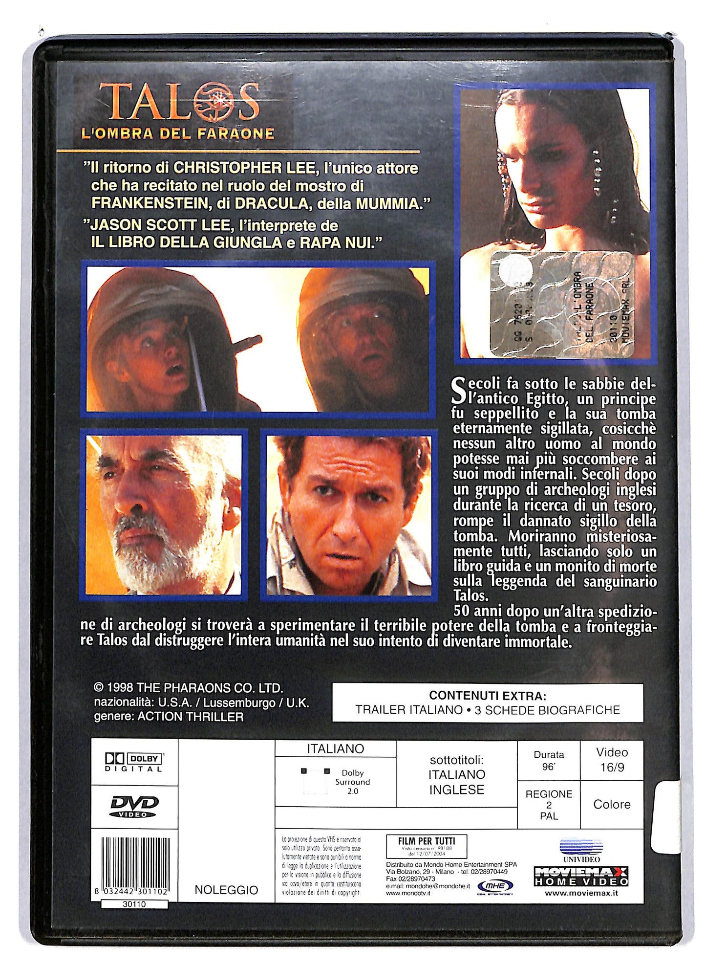 EBOND Talos - L'ombra del faraone  Noleggio DVD D626633
