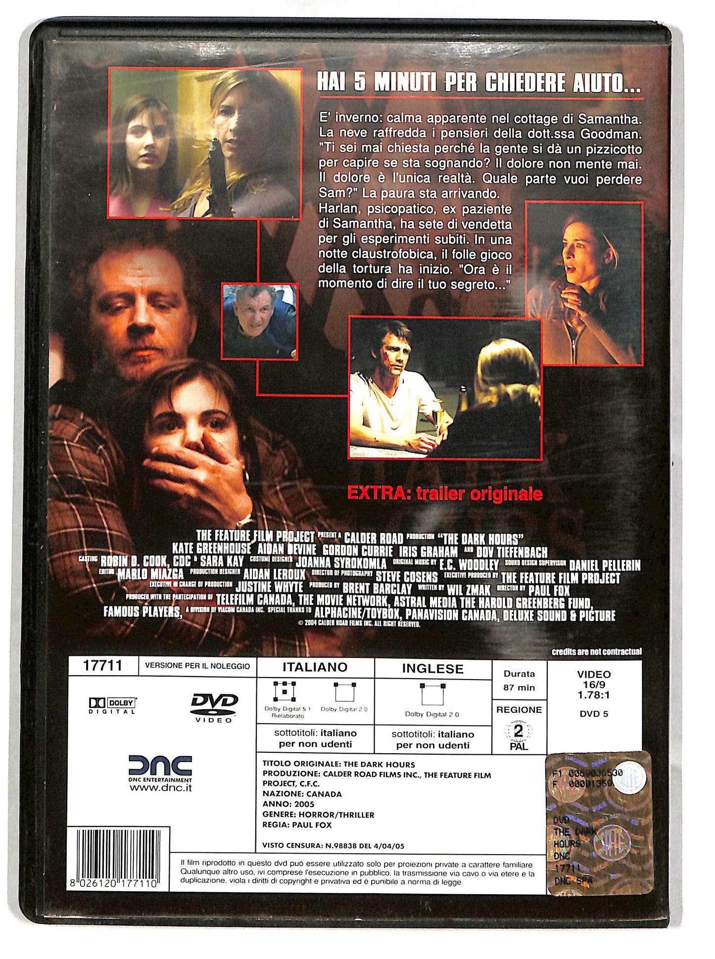 EBOND The Dark Hours Noleggio DVD D626816