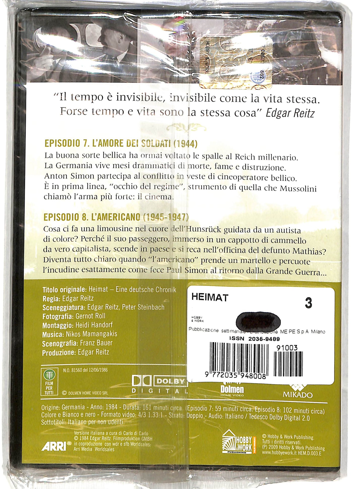 EBOND Heimat (film) 3 (EP.7-8) EDITORIALE  DVD D627029