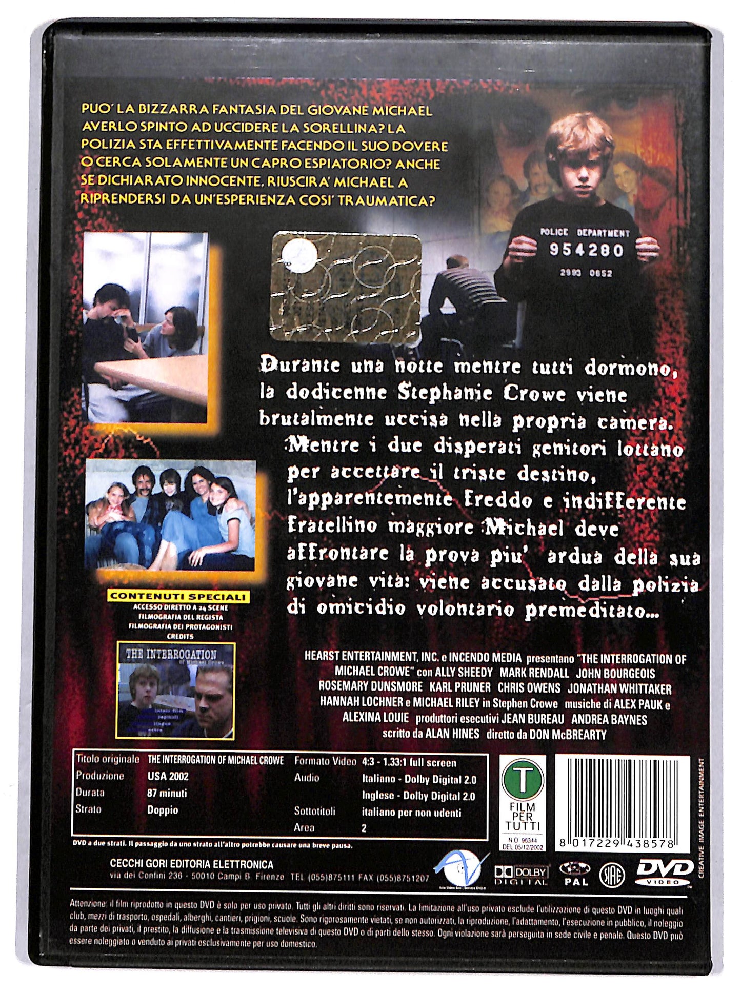 EBOND The Interrogation of Michael Crowe DVD D627233