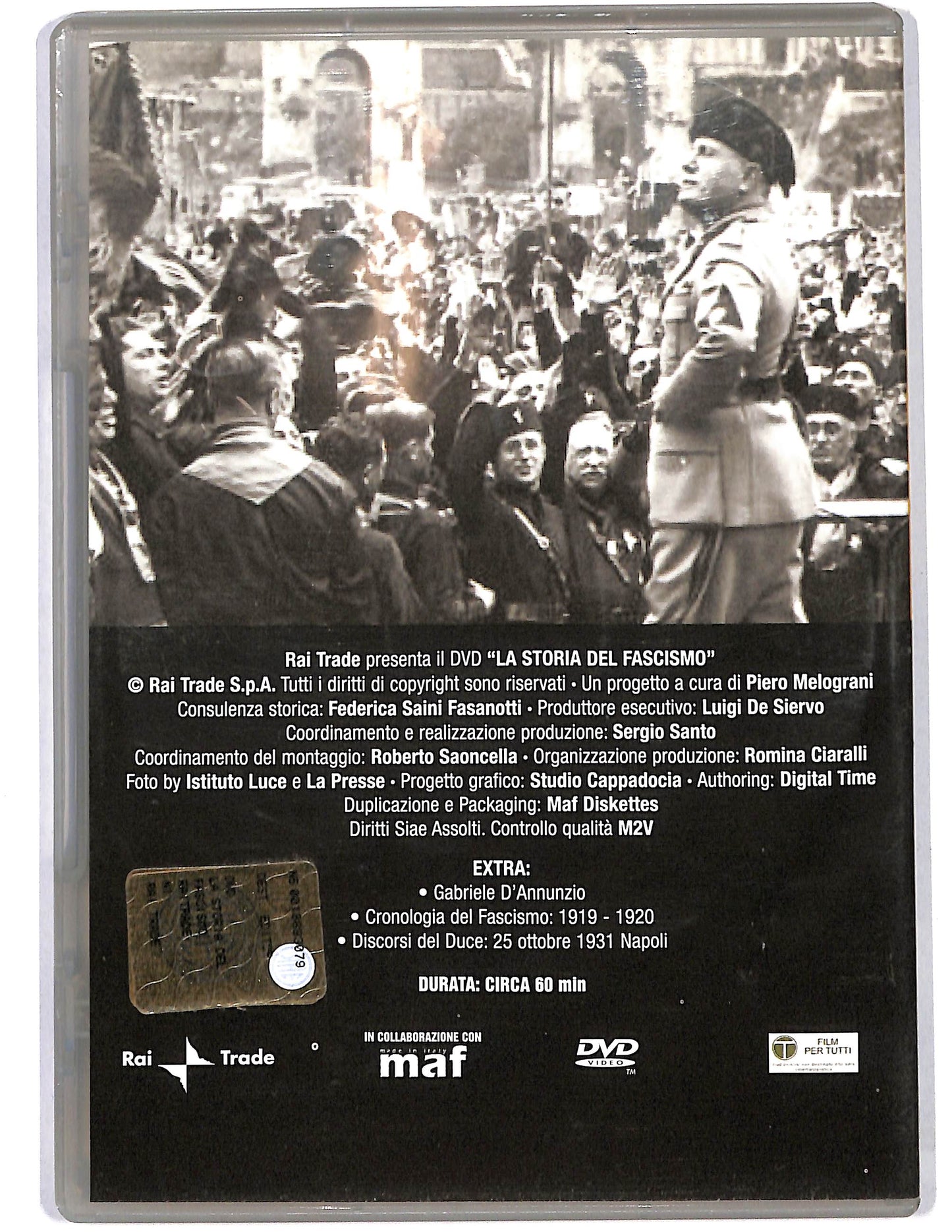 EBOND La storia del fascismo Le origini(1919-1922) Vol 1 EDITORIALE  DVD D627503