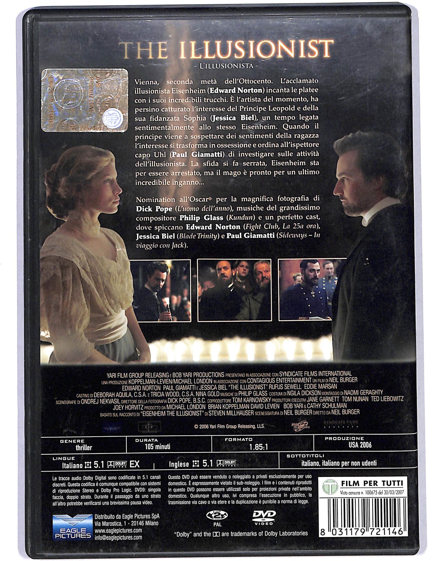 EBOND The illusionist DVD D627601