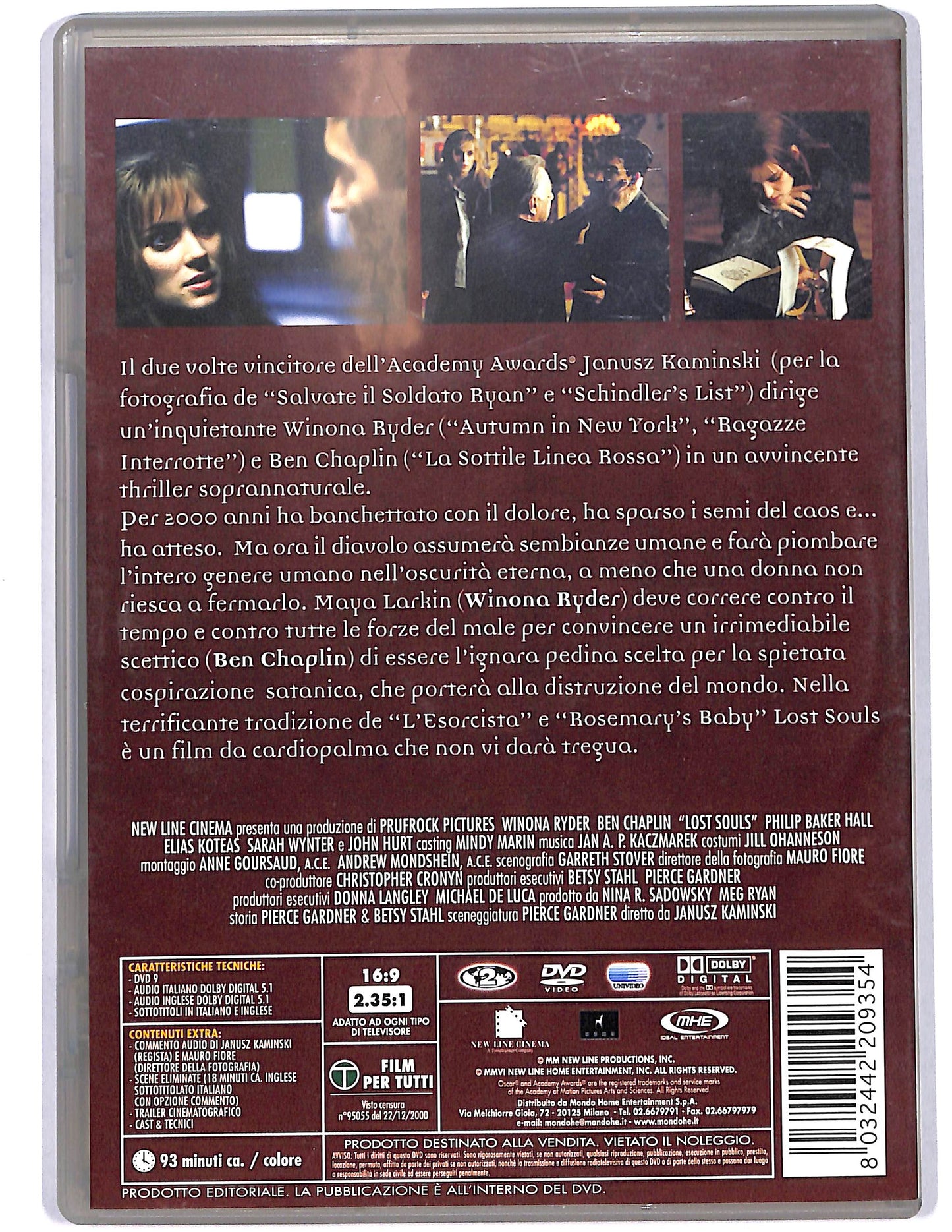 EBOND Lost souls La profezia EDITORIALE  DVD D627631