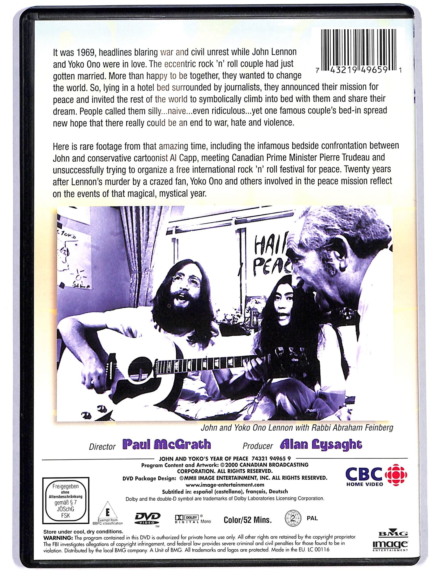 EBOND John E Yoko - John & Yoko's Year Of Peace  DVD D627651