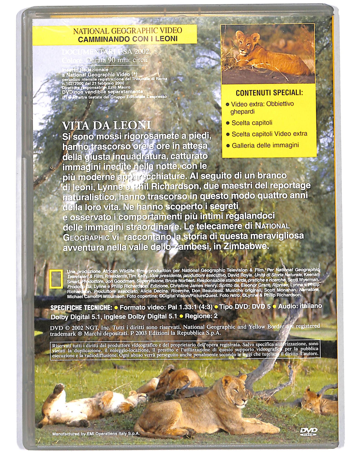 EBOND National Gepgraphic Comunicando con i leoni DVD D628015