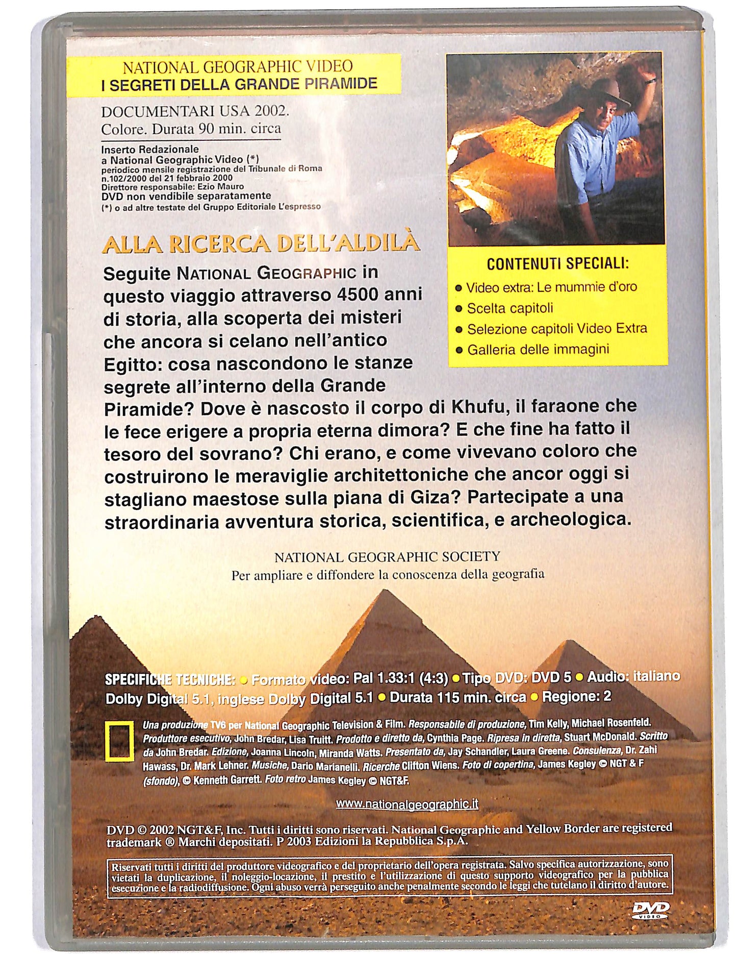 EBOND National Geographic I segreti della grande piramide VOL.1 DVD D628027