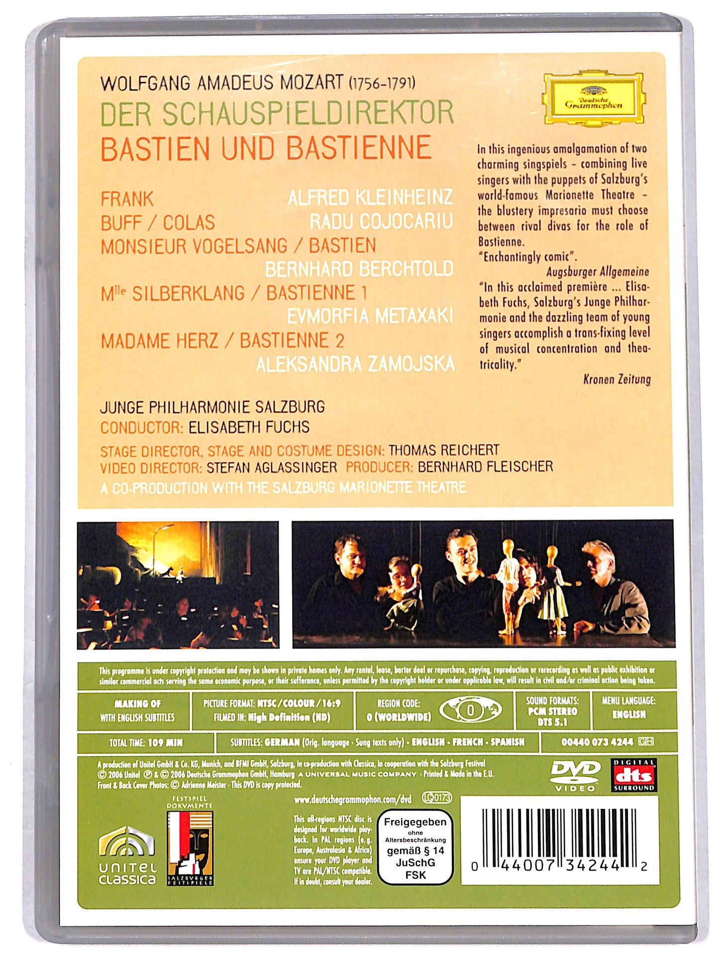 EBOND mozart - der scahuspieldirektor - bastien und bastienne DVD D628128